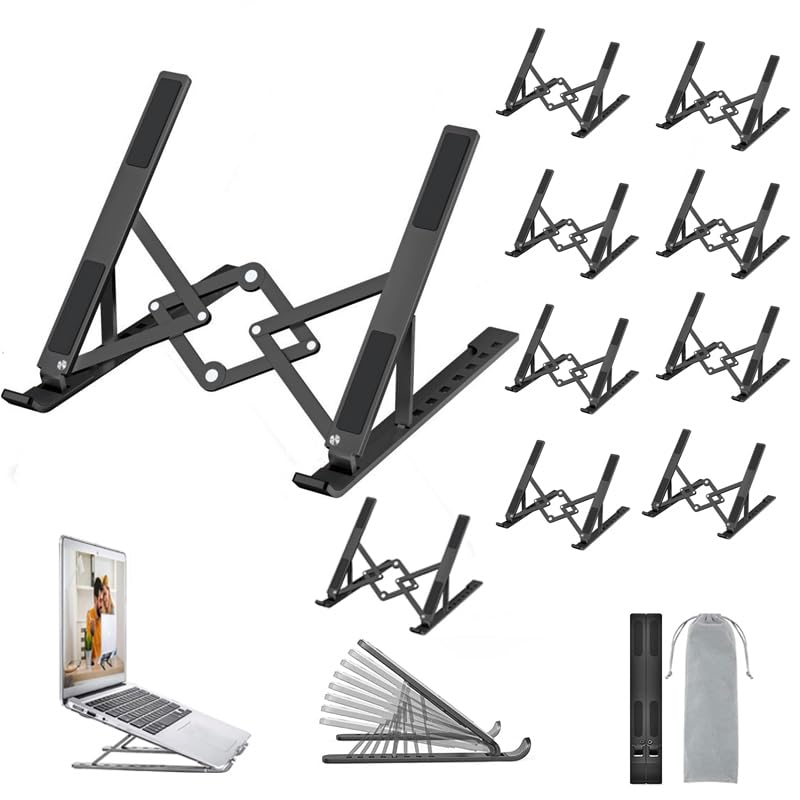 Ougep Supporto PC Portatile in Alluminio, Nero