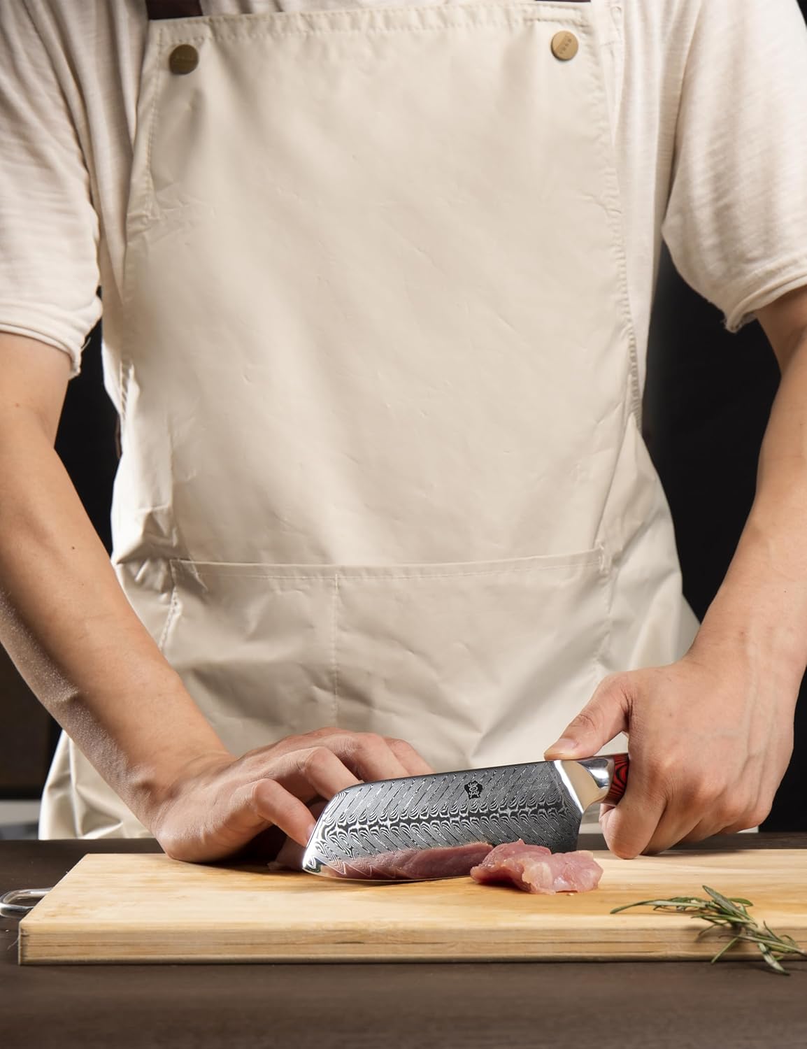 Wildmok Coltello Santoku Damasco 17.8cm Serie Song - immagine 6