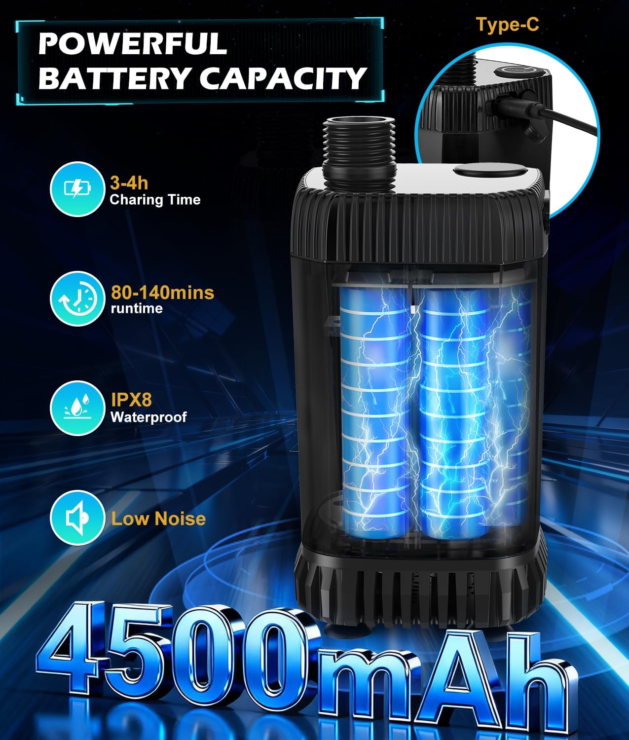 WADEO Doccia Portatile con Funzione Riscaldamento Acqua - immagine 3