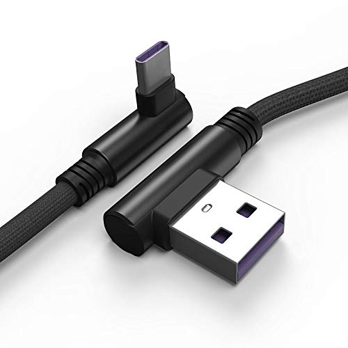 Techgear Cavo USB-C 1M 90° Ricarica e Sincronizzazione Rapida