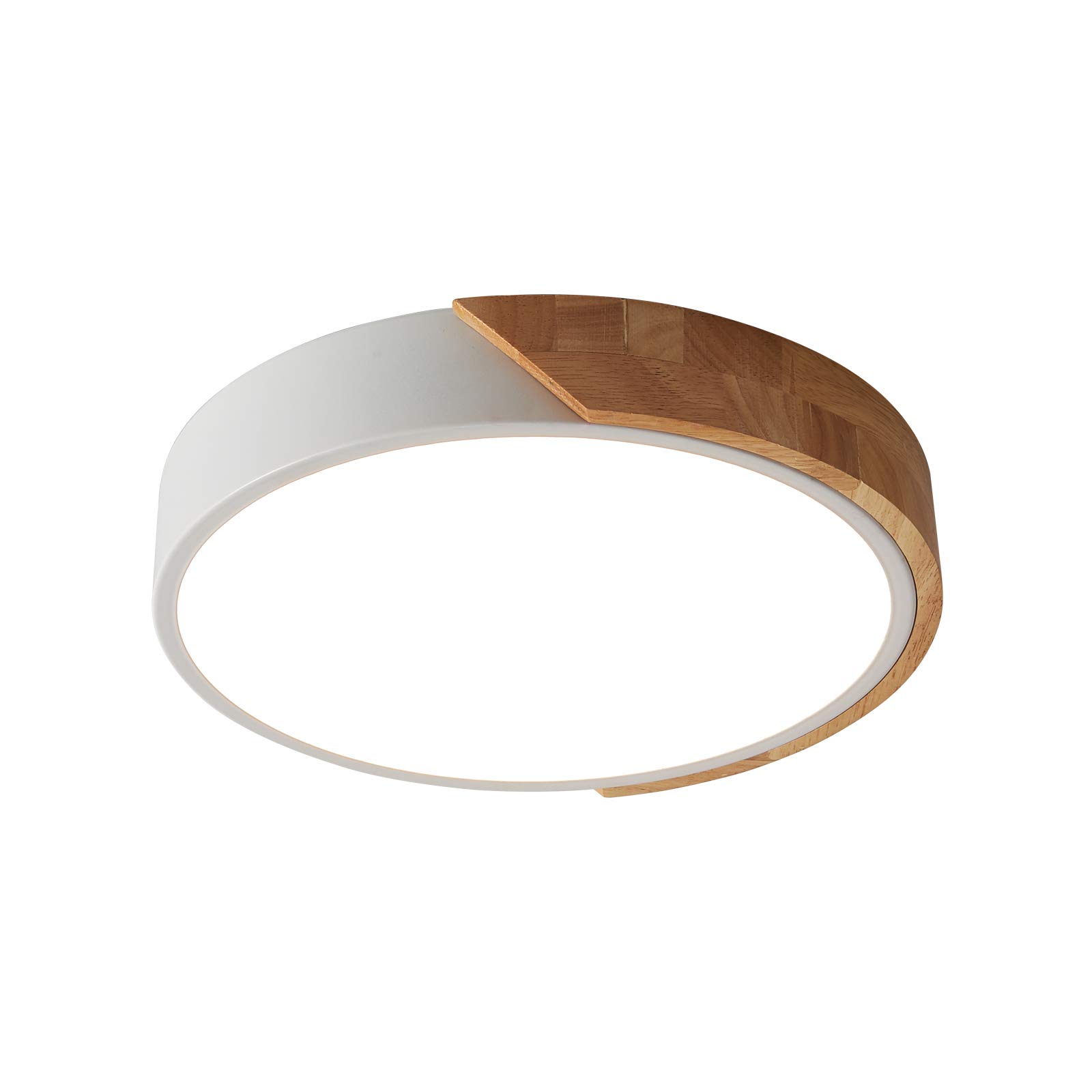 Schindora Plafoniera LED Rotonda 24W Bianco Caldo