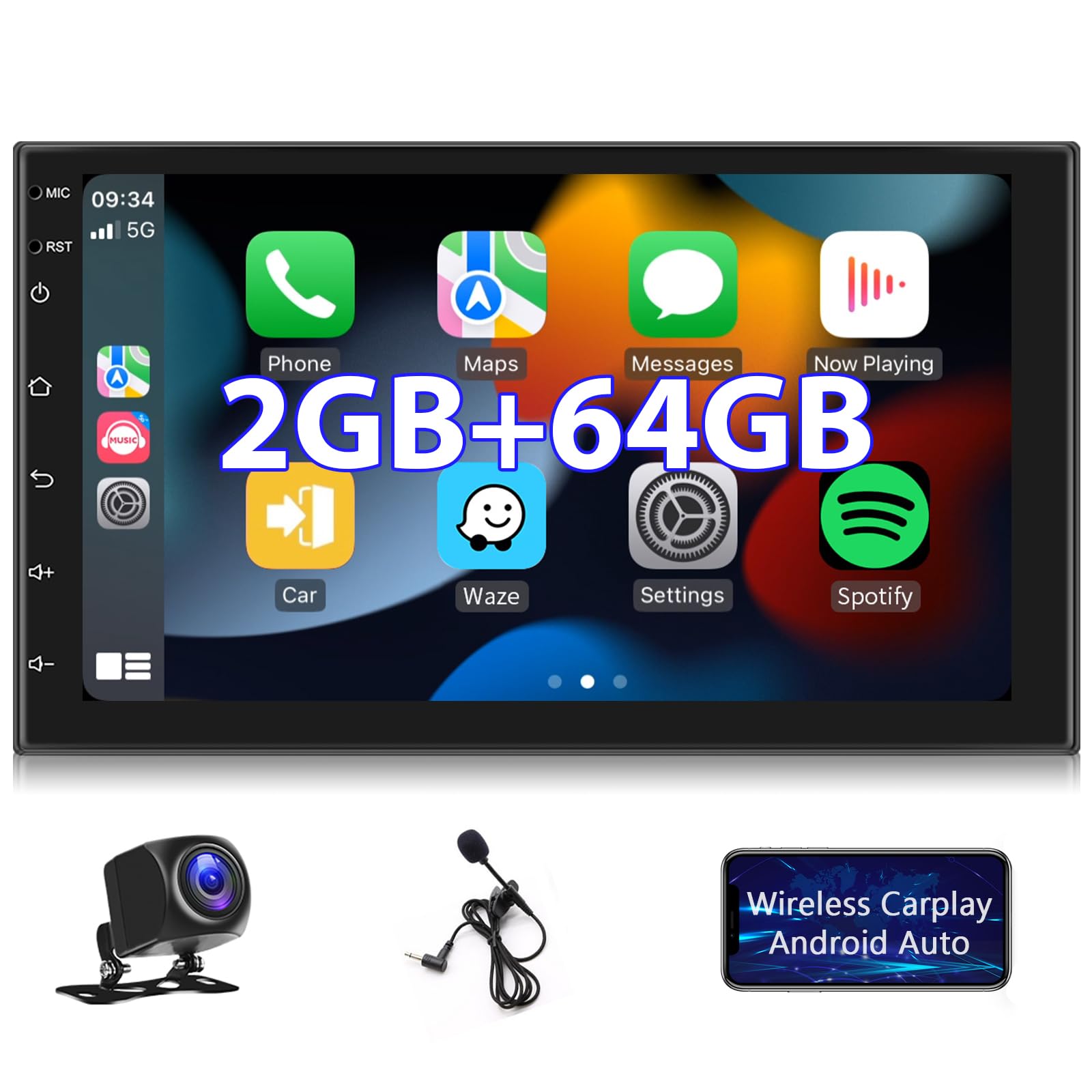Autoradio Android 2 Din Wireless Carplay Android Auto