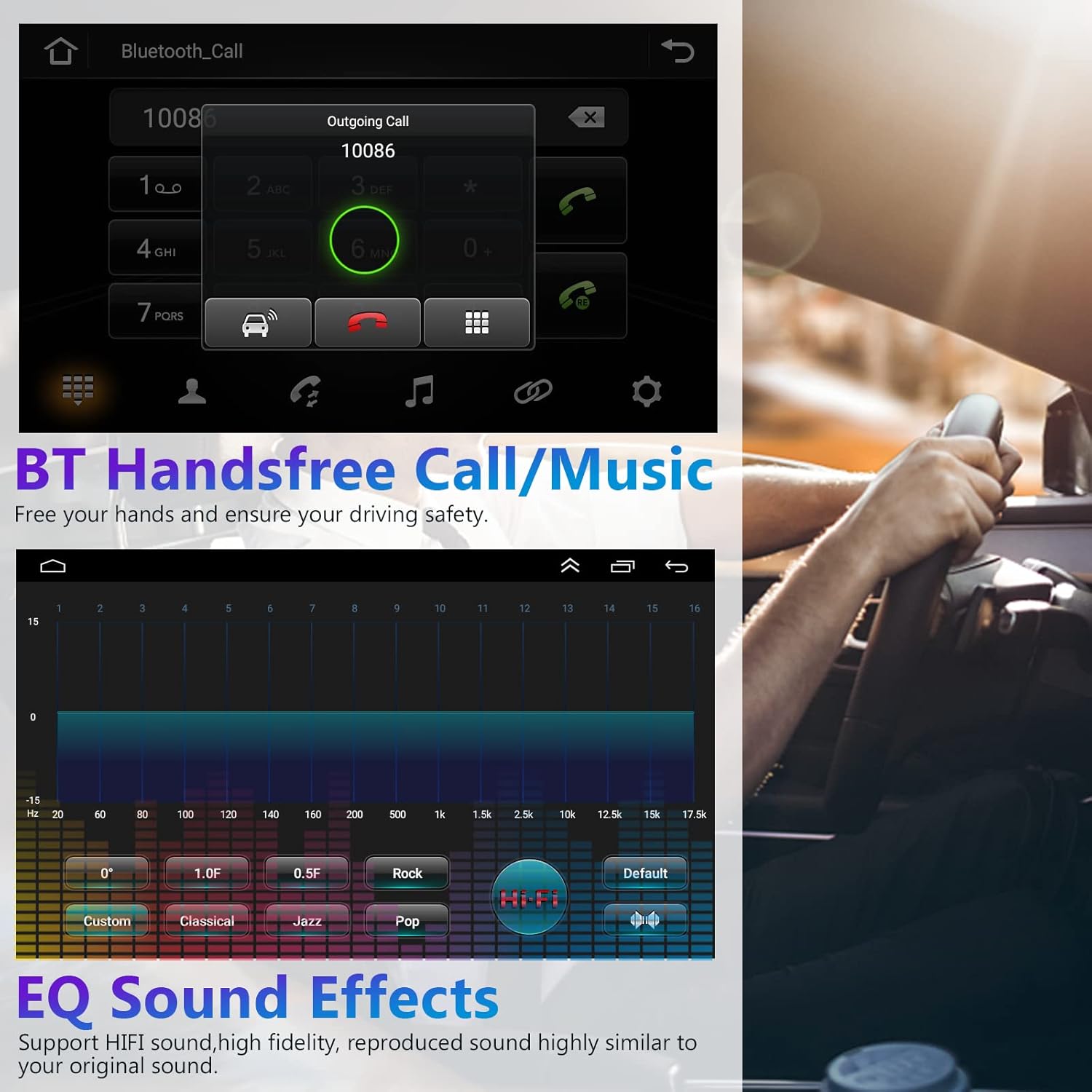 Autoradio Android 2 Din Wireless Carplay Android Auto - immagine 3
