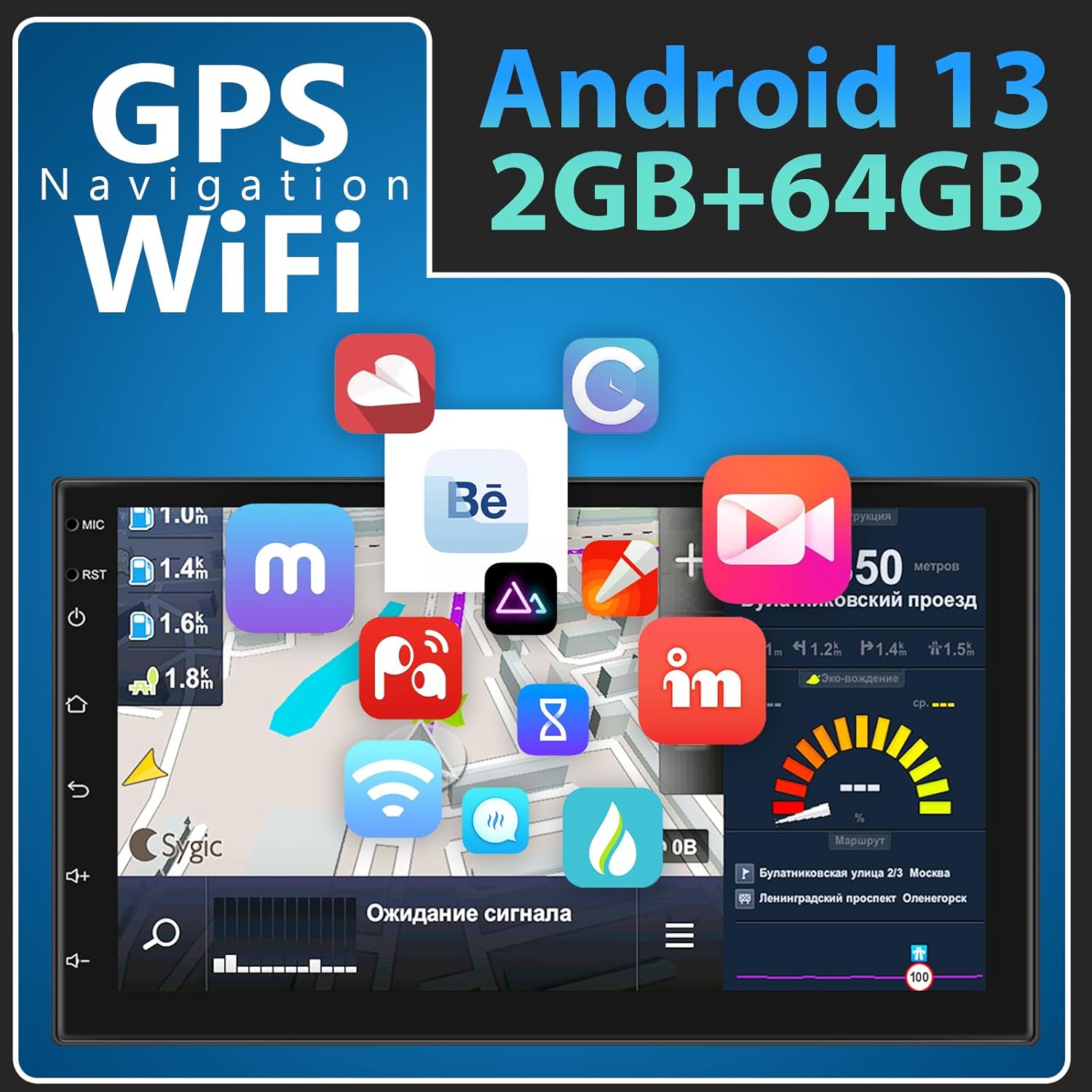 Autoradio Android 2 Din Wireless Carplay Android Auto - immagine 4