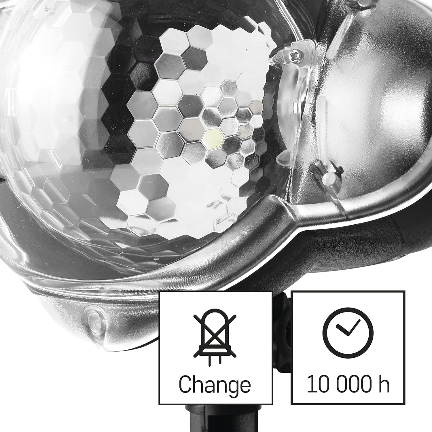 EMOS Proiettore LED Neve Volante IP44, Nero - immagine 4