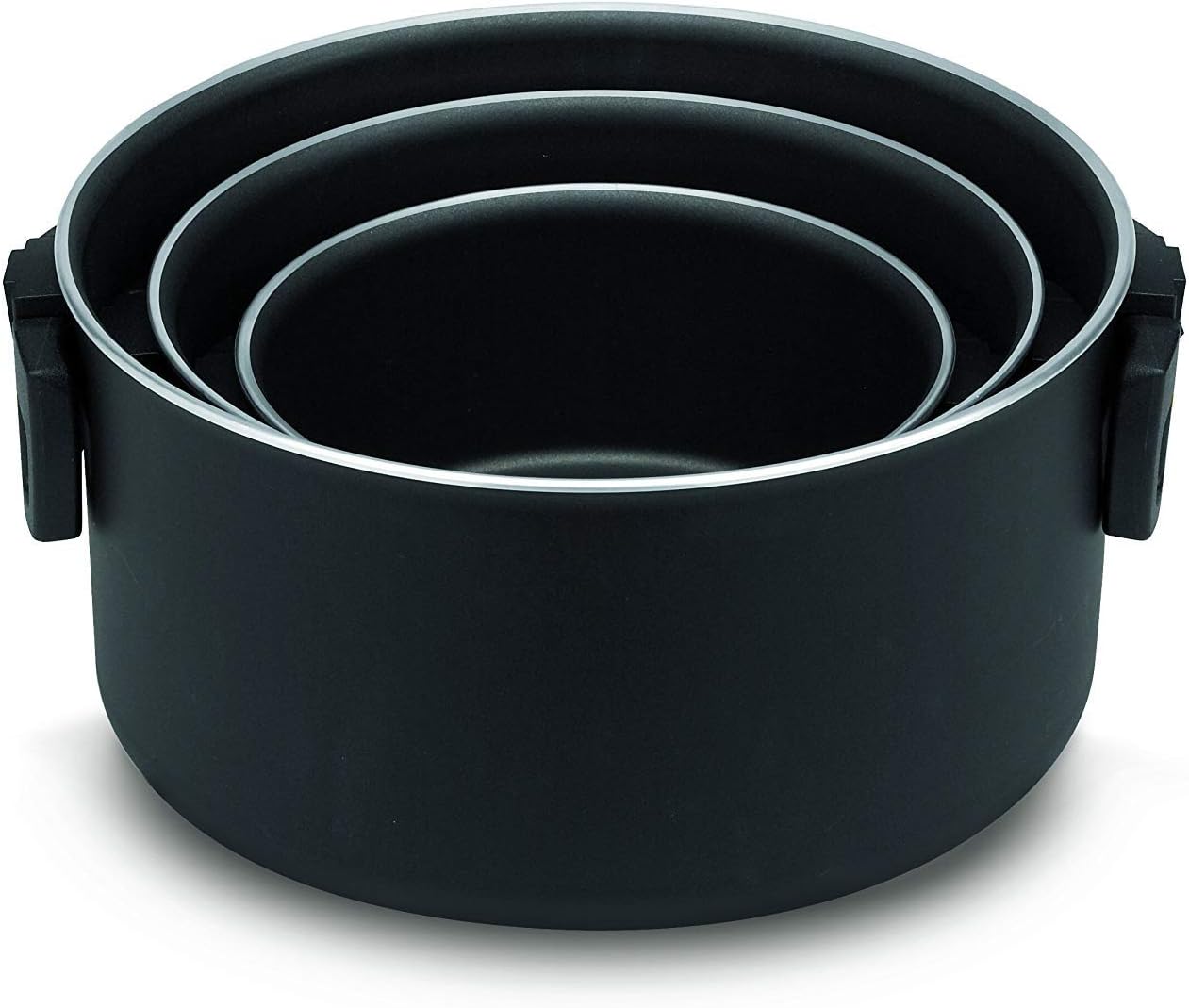 Ballarini Set 3 Pentole con Coperchi, Nero - immagine 4