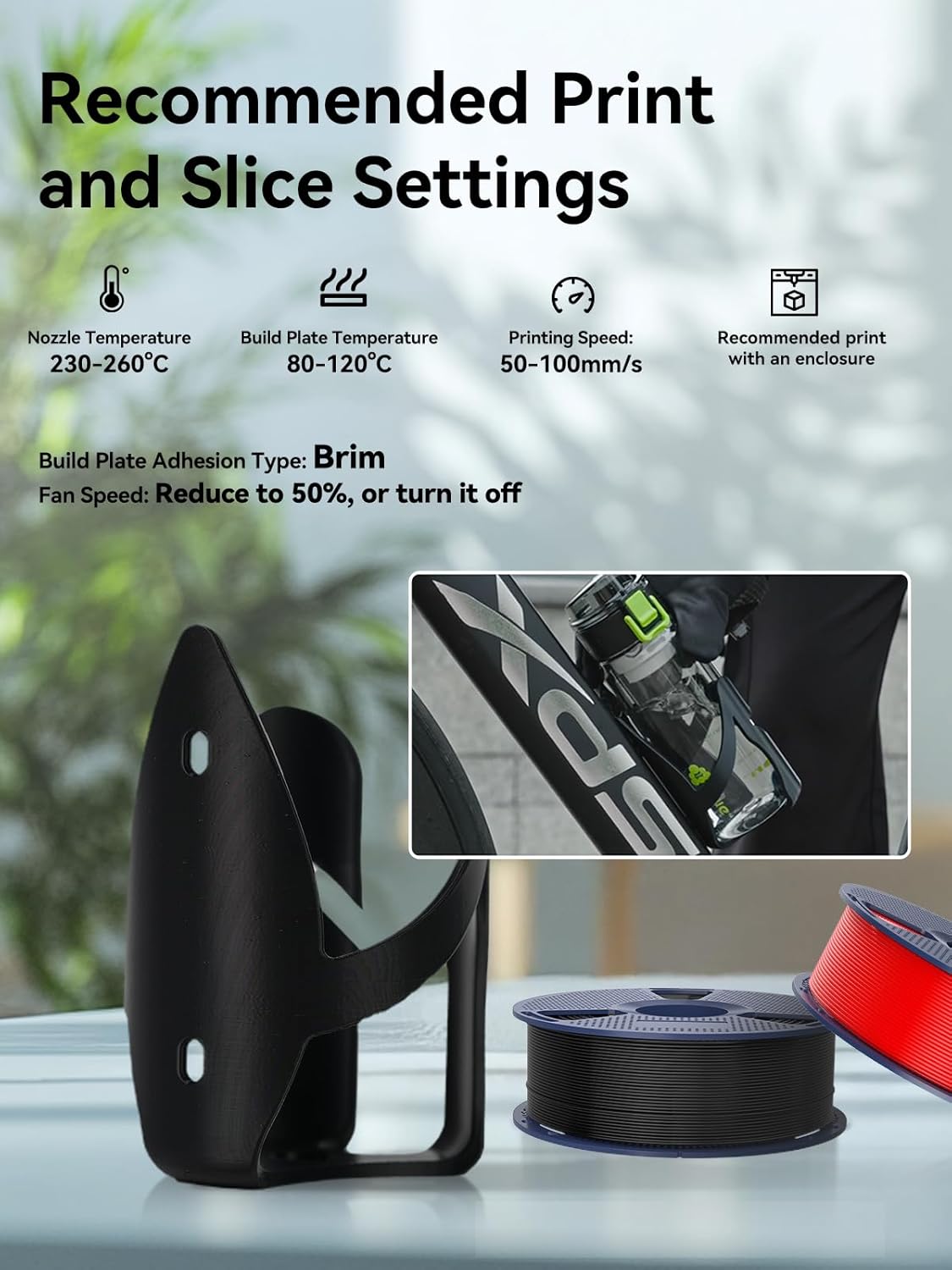 Sunlu Filamento ASA 1,75mm per Stampante 3D - 8 Rotoli - immagine 5