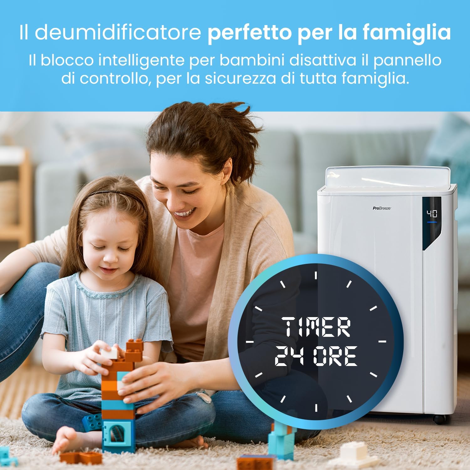Pro Breeze Deumidificatore a Compressore 20L/giorno - immagine 9