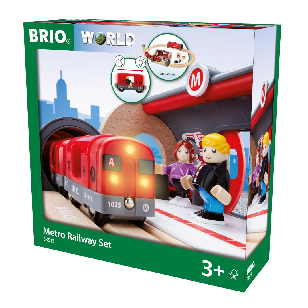 BRIO World - Set Metropolitana, 20 Pezzi
