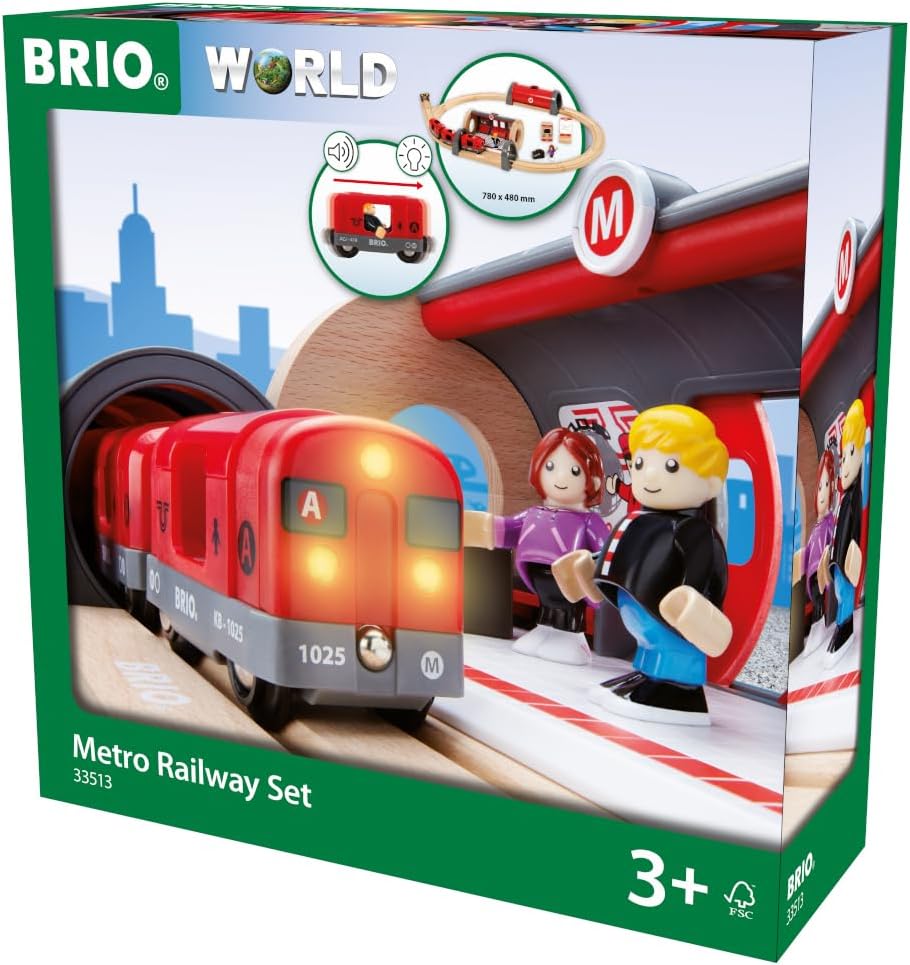 BRIO World - Set Metropolitana, 20 Pezzi - immagine 1