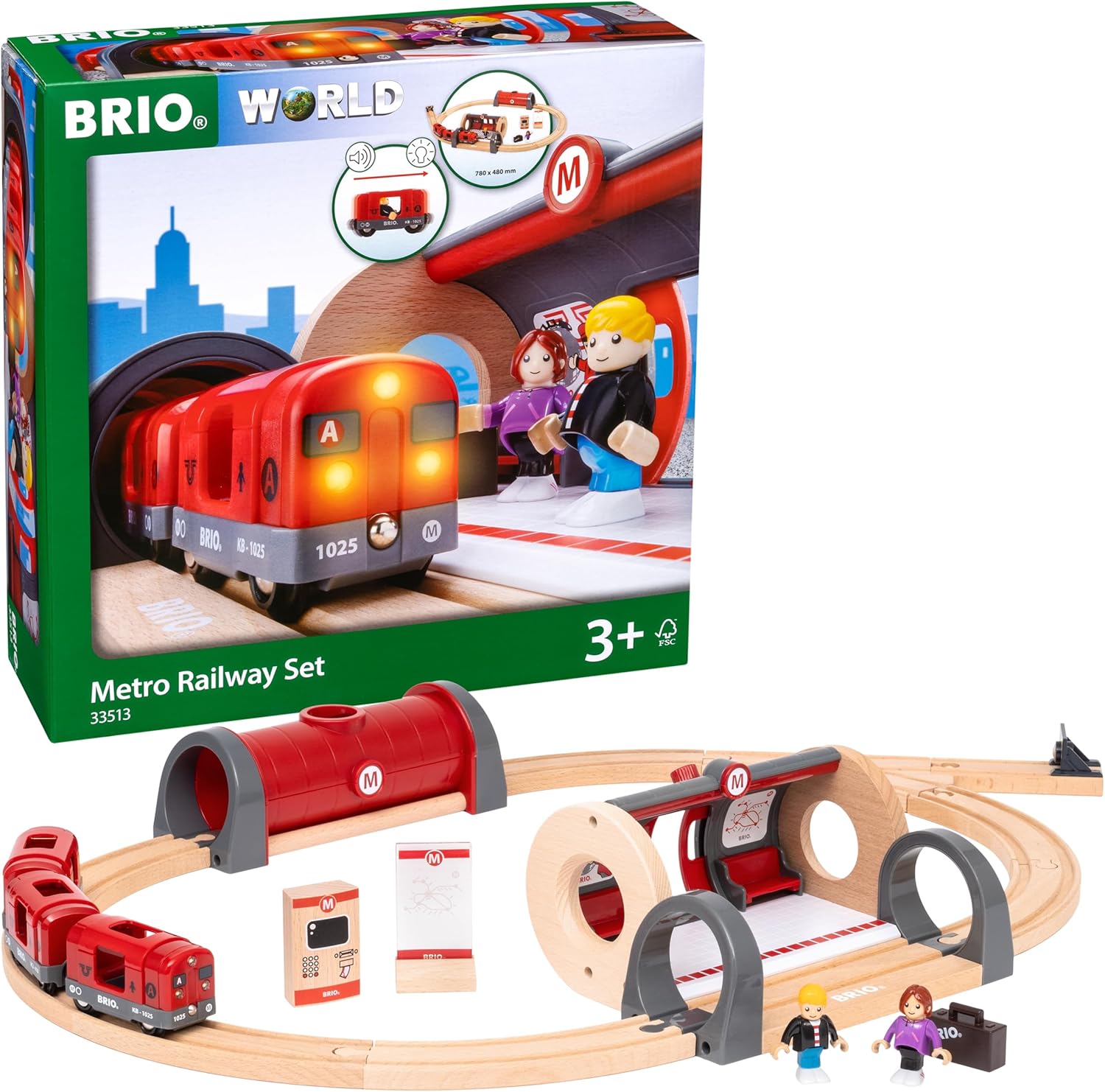 BRIO World - Set Metropolitana, 20 Pezzi - immagine 2