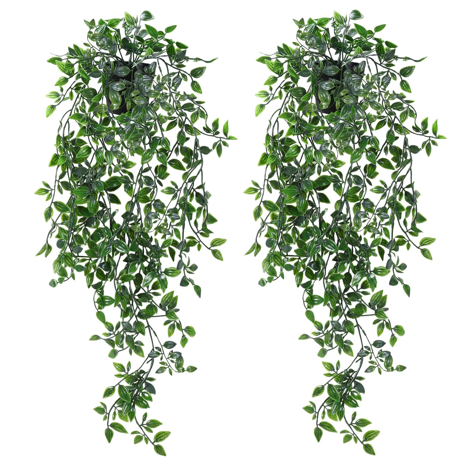 Edera Finta con Vaso (2 Pezzi) - Piante Artificiali Cadenti