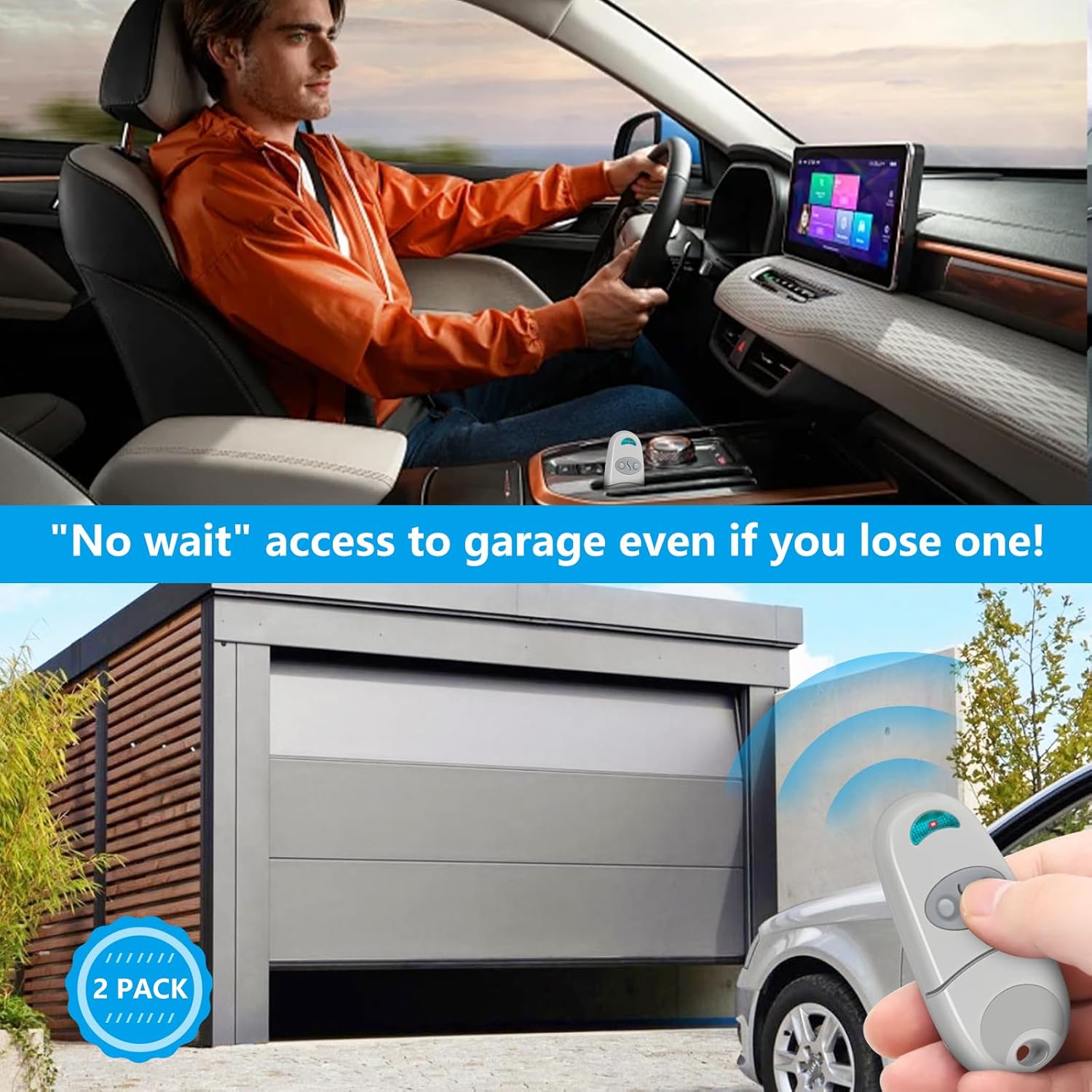 Telecomando Cancello Universale 433,92MHz (2 PCS) - immagine 2