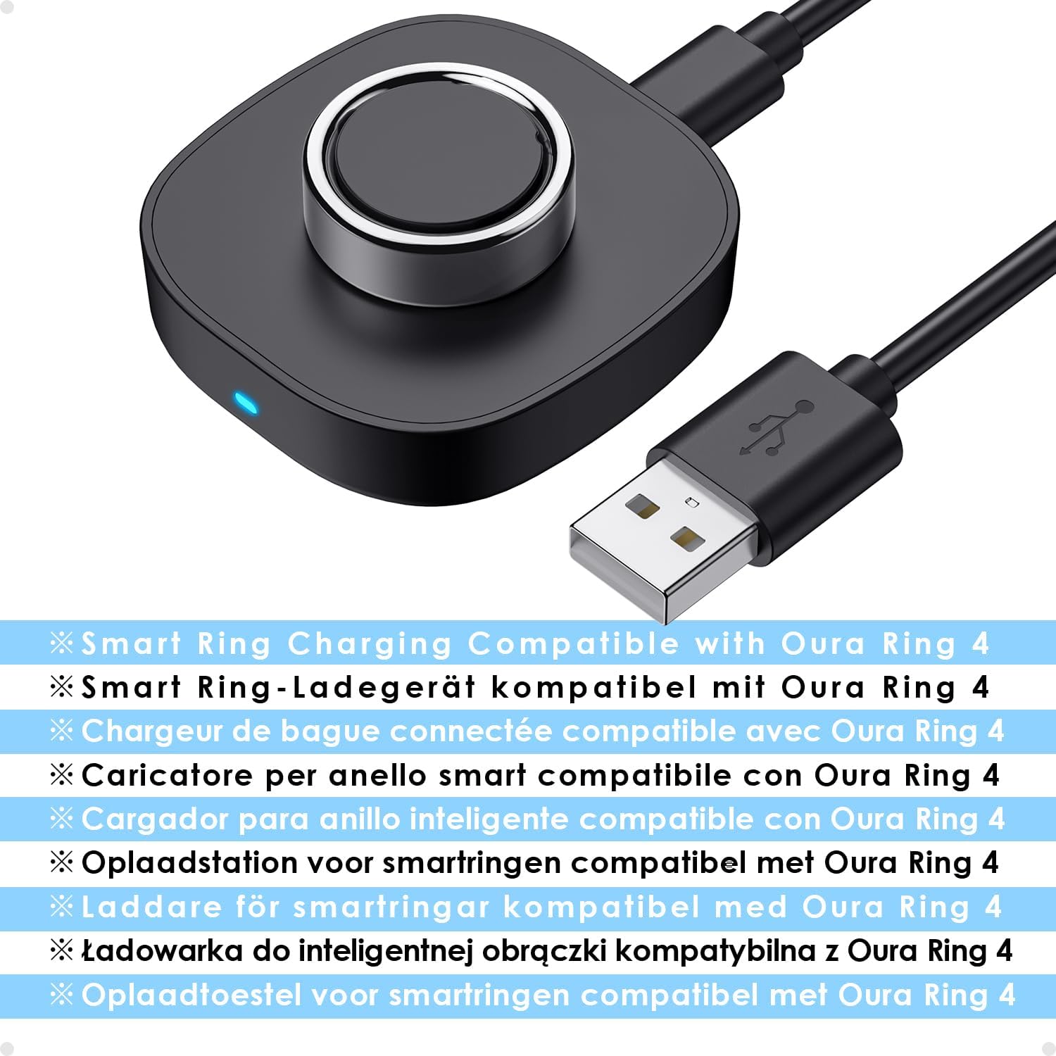 Caricatore Smart Ring con Cavo USB-C - immagine 2