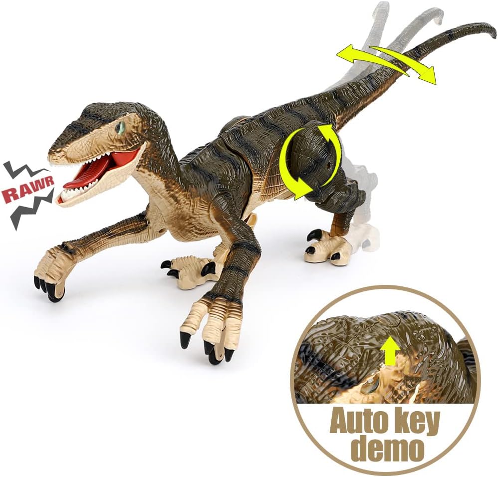 FRUSE Dinosauro Giocattolo Telecomandato con Luci e Suoni - immagine 5