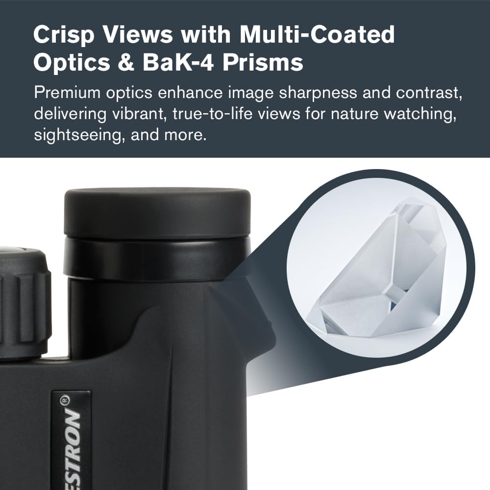 Celestron 71340 8x25 Outland X Binocolo, Nero - immagine 4