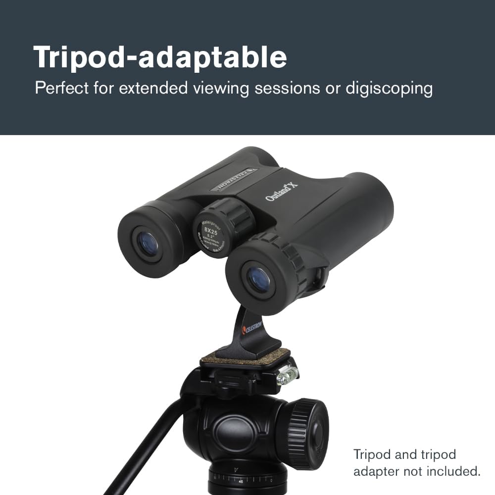 Celestron 71340 8x25 Outland X Binocolo, Nero - immagine 8
