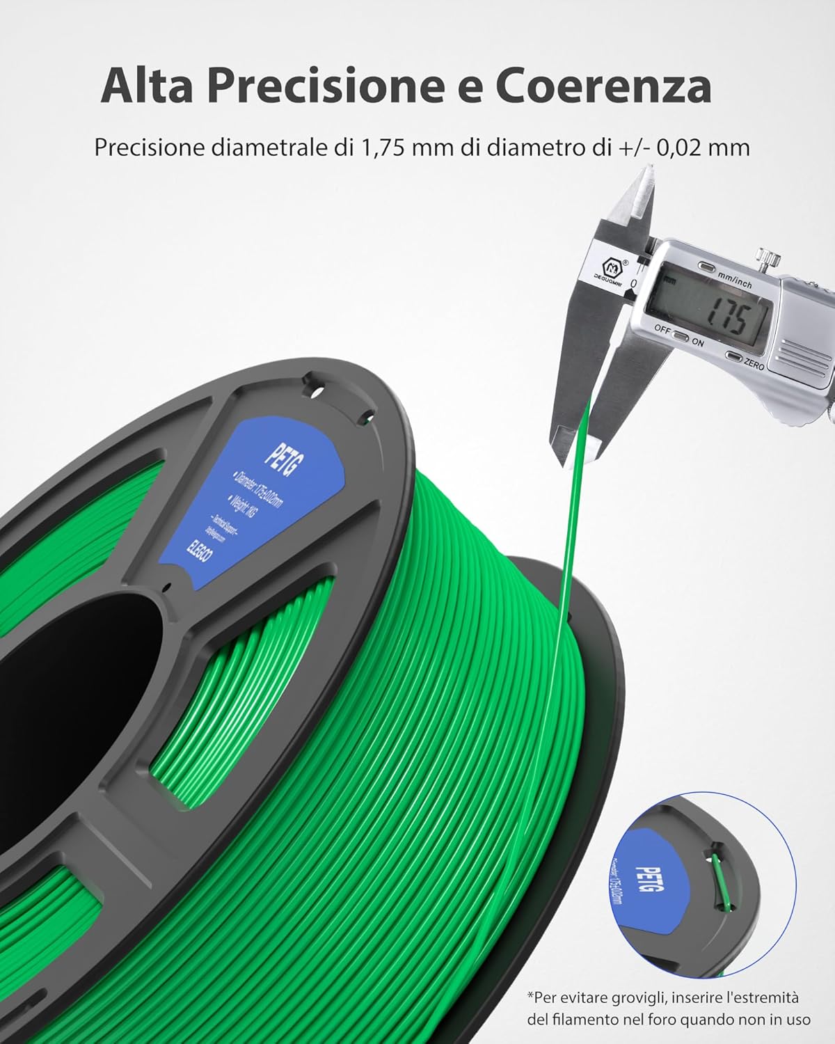 Elegoo PETG Filamento 1,75 mm 4KG per Stampante 3D - immagine 4
