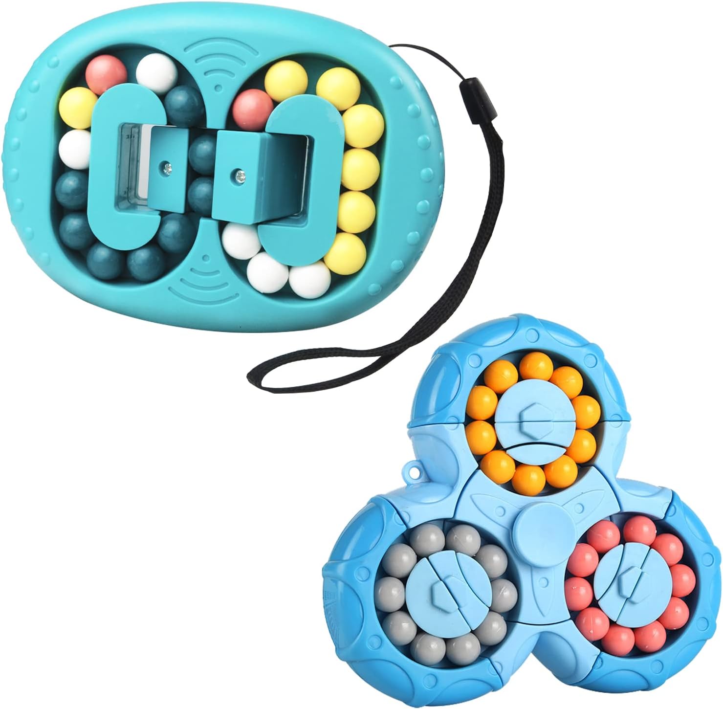 EACHHAHA Set 2 in 1 Magic Bean - Gioco di Abilità, Blu - immagine 1