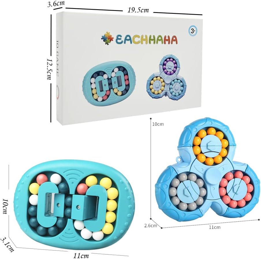 EACHHAHA Set 2 in 1 Magic Bean - Gioco di Abilità, Blu - immagine 2