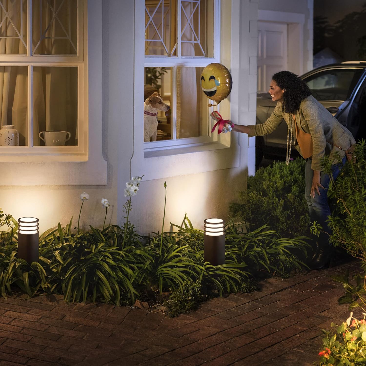 Philips Hue White Lucca Piedistallo da Esterno 40cm - immagine 5