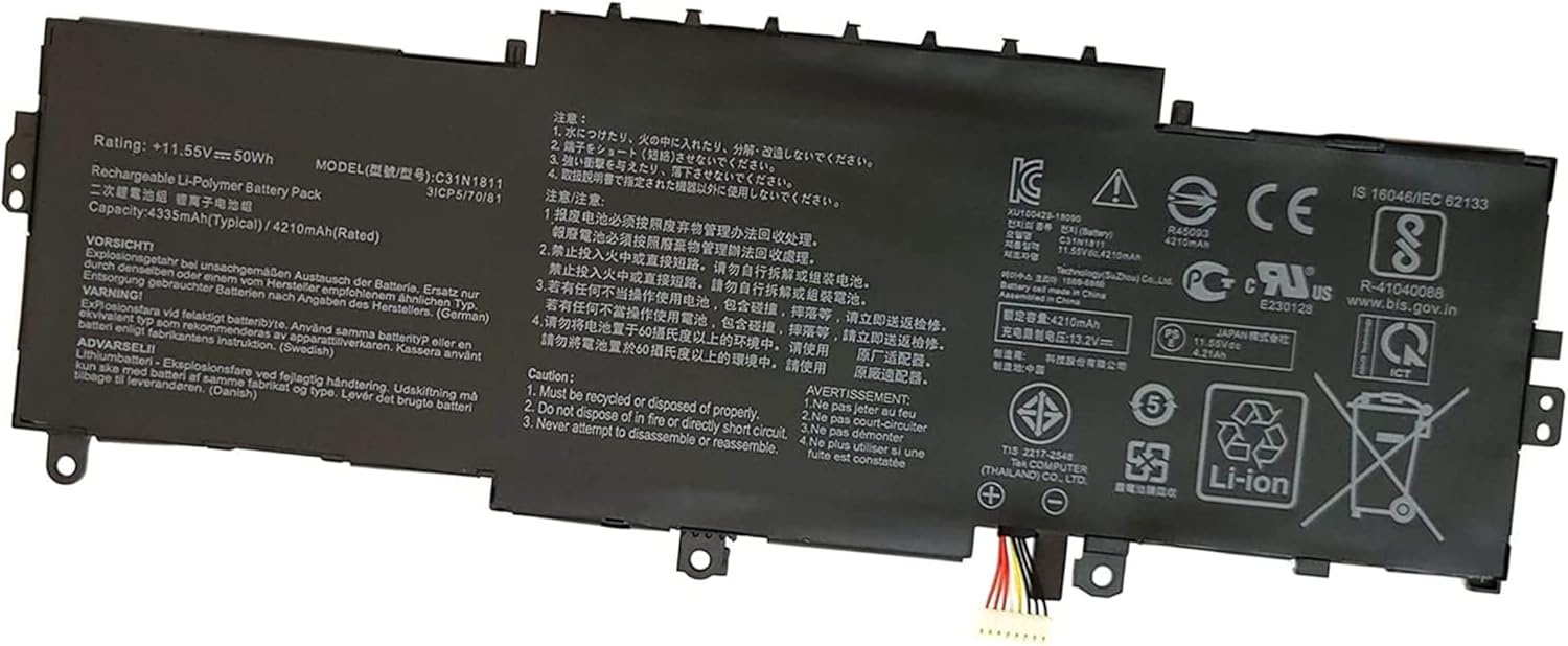 Askc C31N1811 Batteria Laptop per ASUS ZenBook 14 50Wh - immagine 1