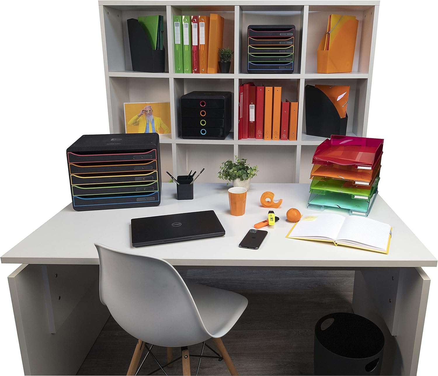 Exacompta ECOBIN - Cestino Gettacarte 15 Litri, Nero Opaco - immagine 7