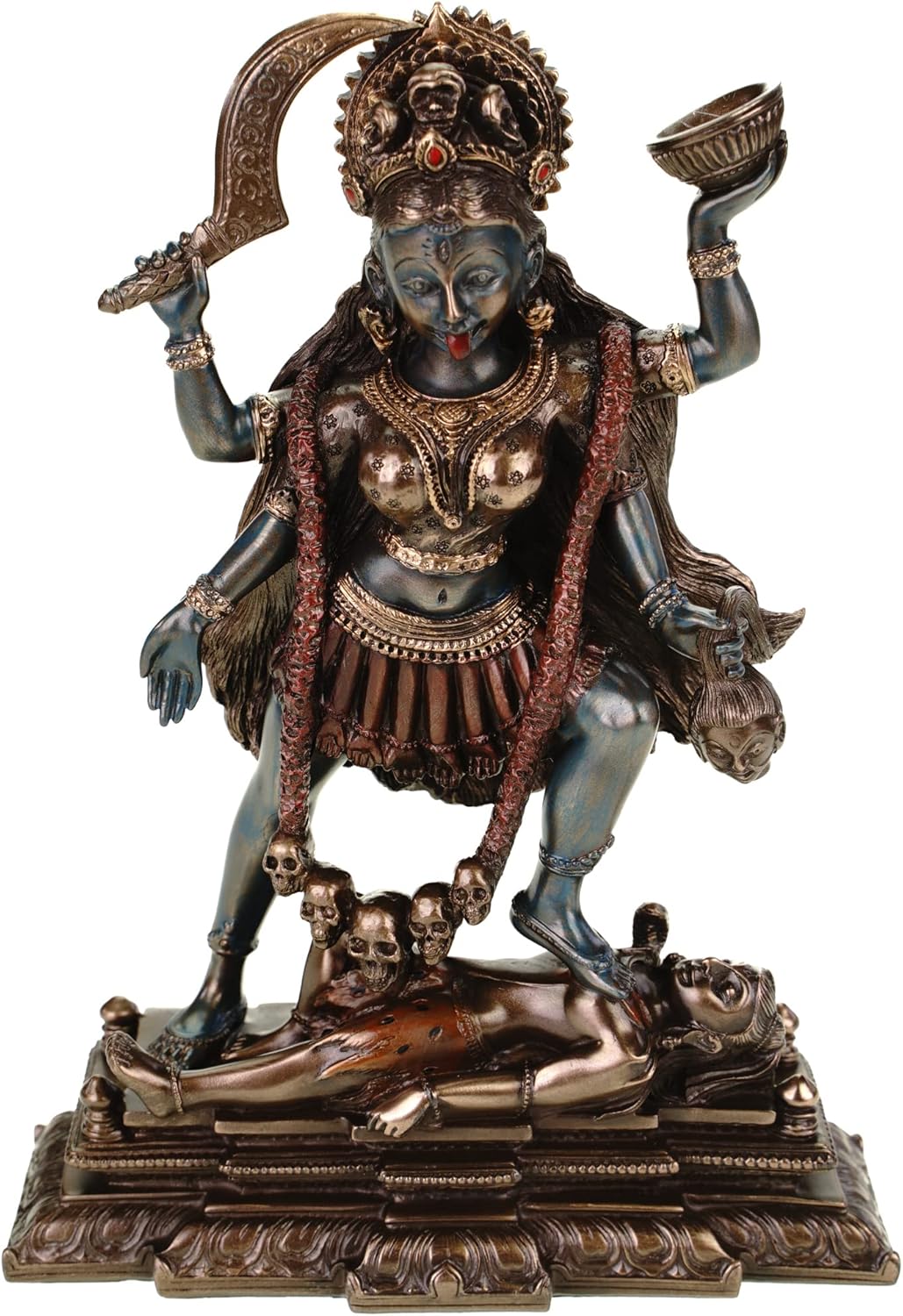 Veronese 708-7535 - Statuetta Kali Dea Indiana, 20cm - immagine 1