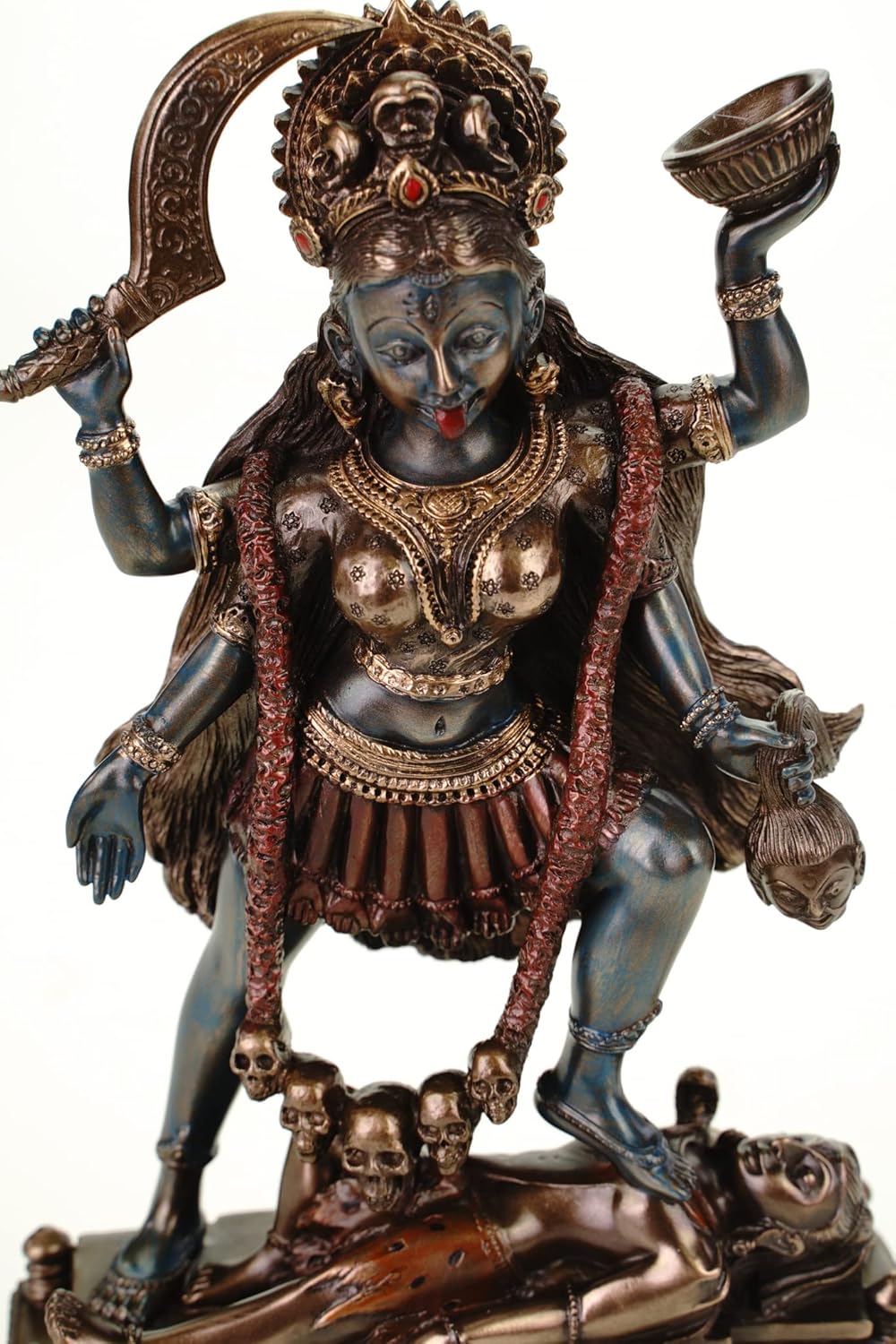 Veronese 708-7535 - Statuetta Kali Dea Indiana, 20cm - immagine 6