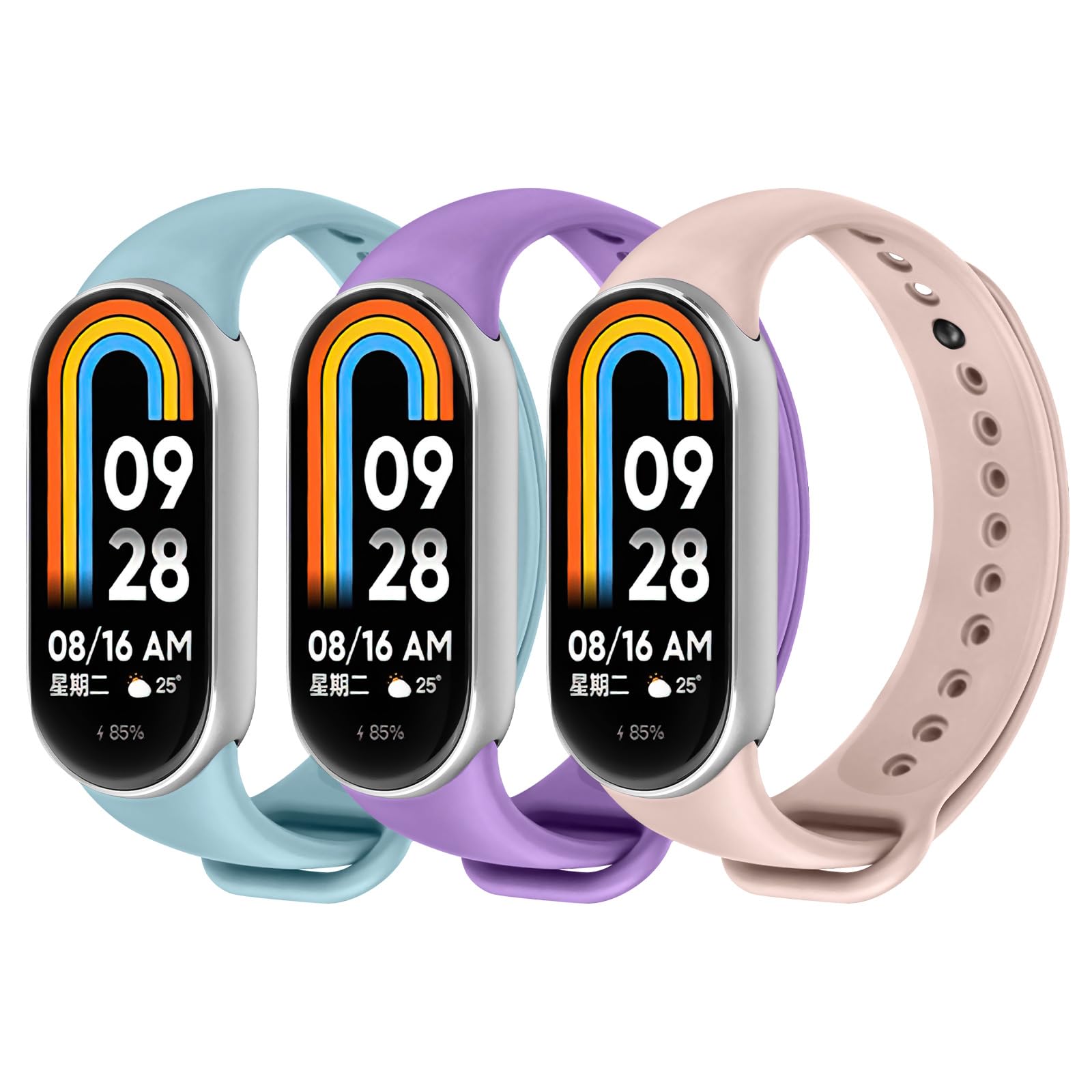 Ainiv Cinturini Silicone per Xiaomi Mi Band 8/9/10