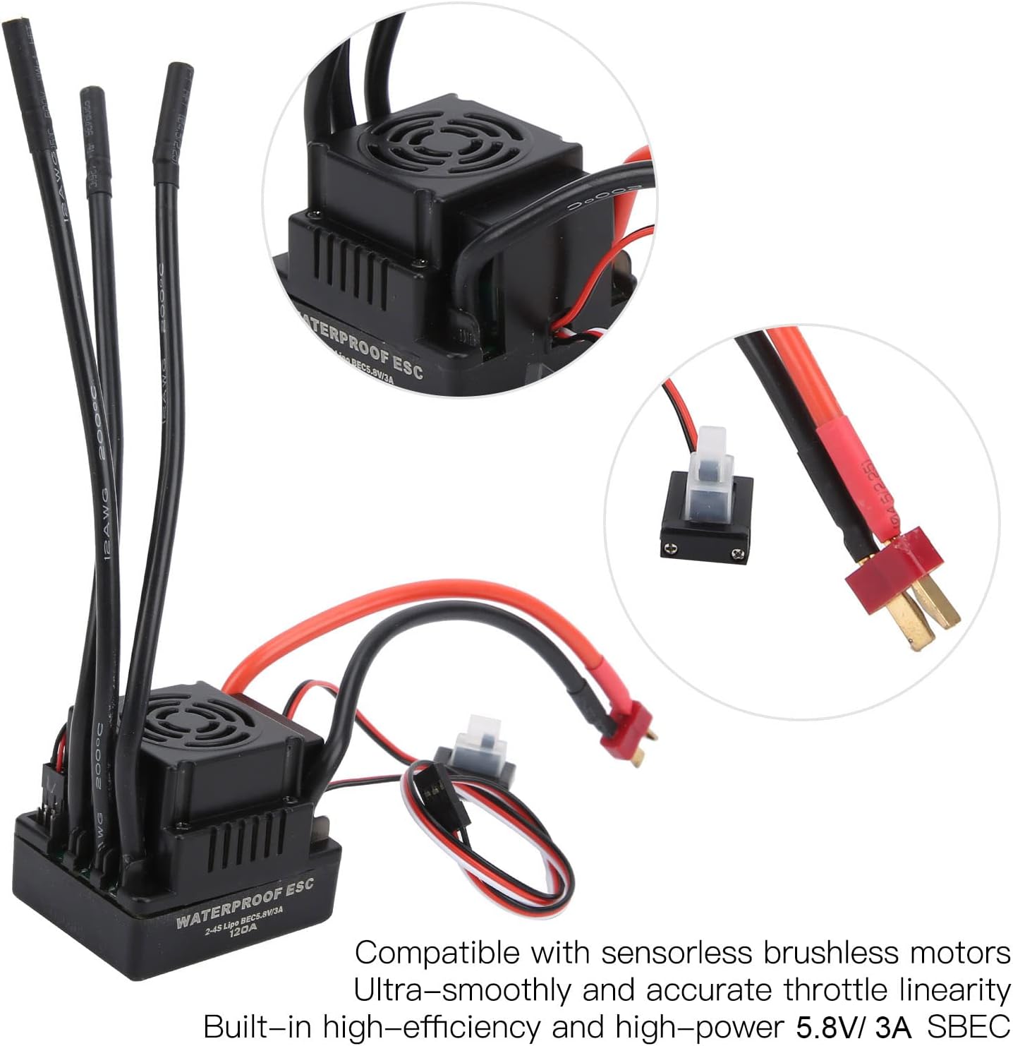 SUNGOOYUE ESC 120A - Regolatore di Velocità RC - immagine 2