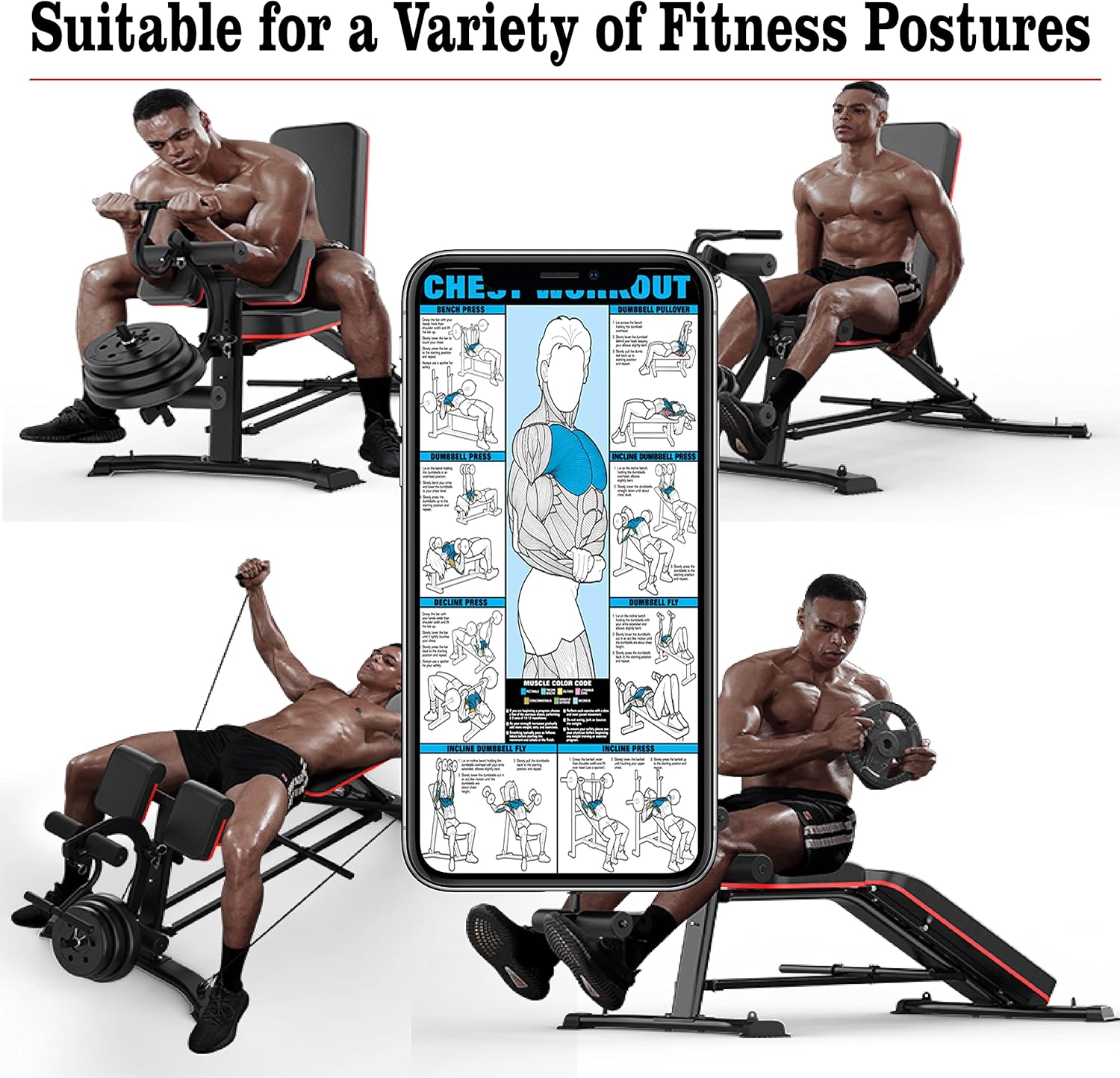 Panca Pesi Multiuso con Estensore Gambe - immagine 4