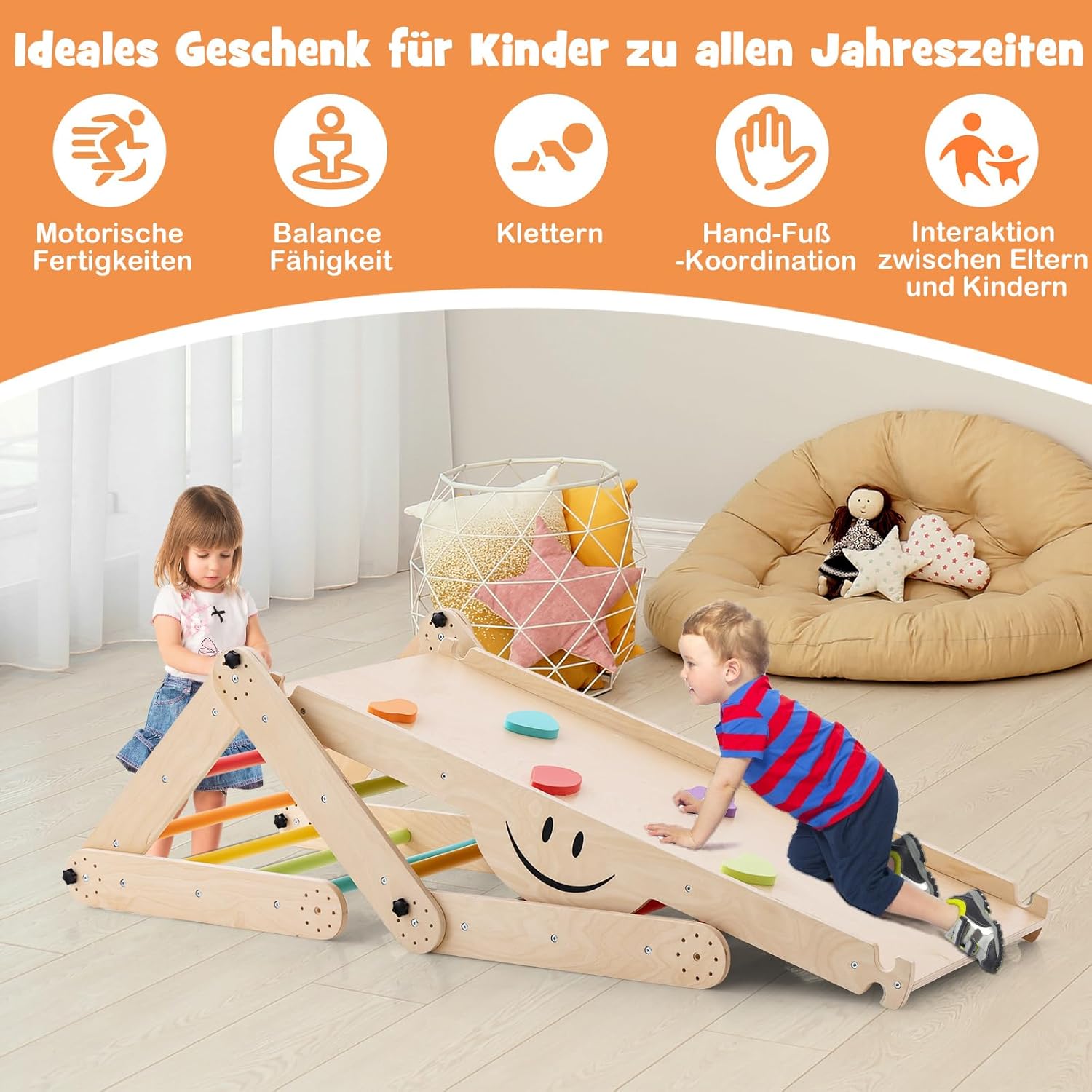 Costway Telaio da Arrampicata per Interni - immagine 2