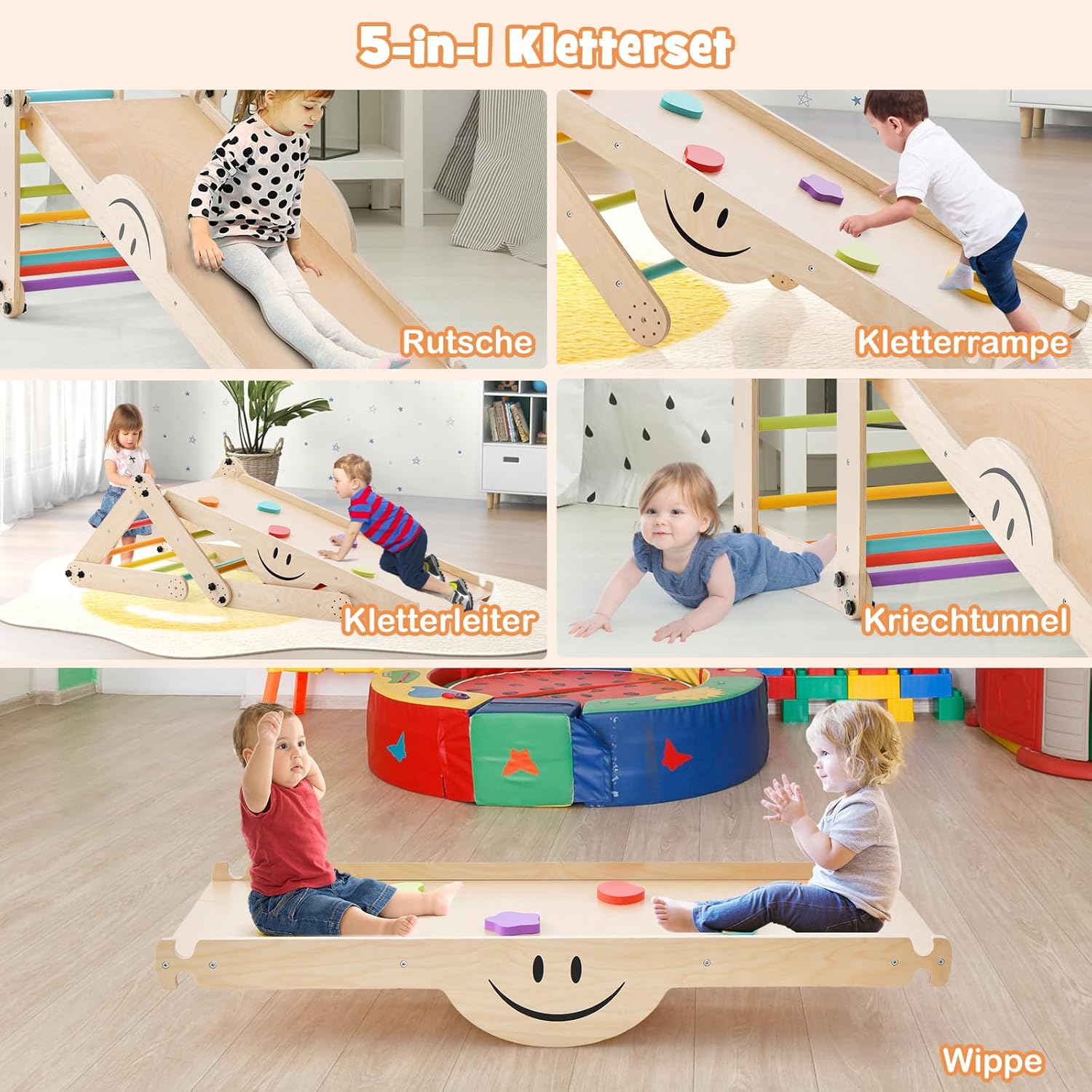 Costway Telaio da Arrampicata per Interni - immagine 3