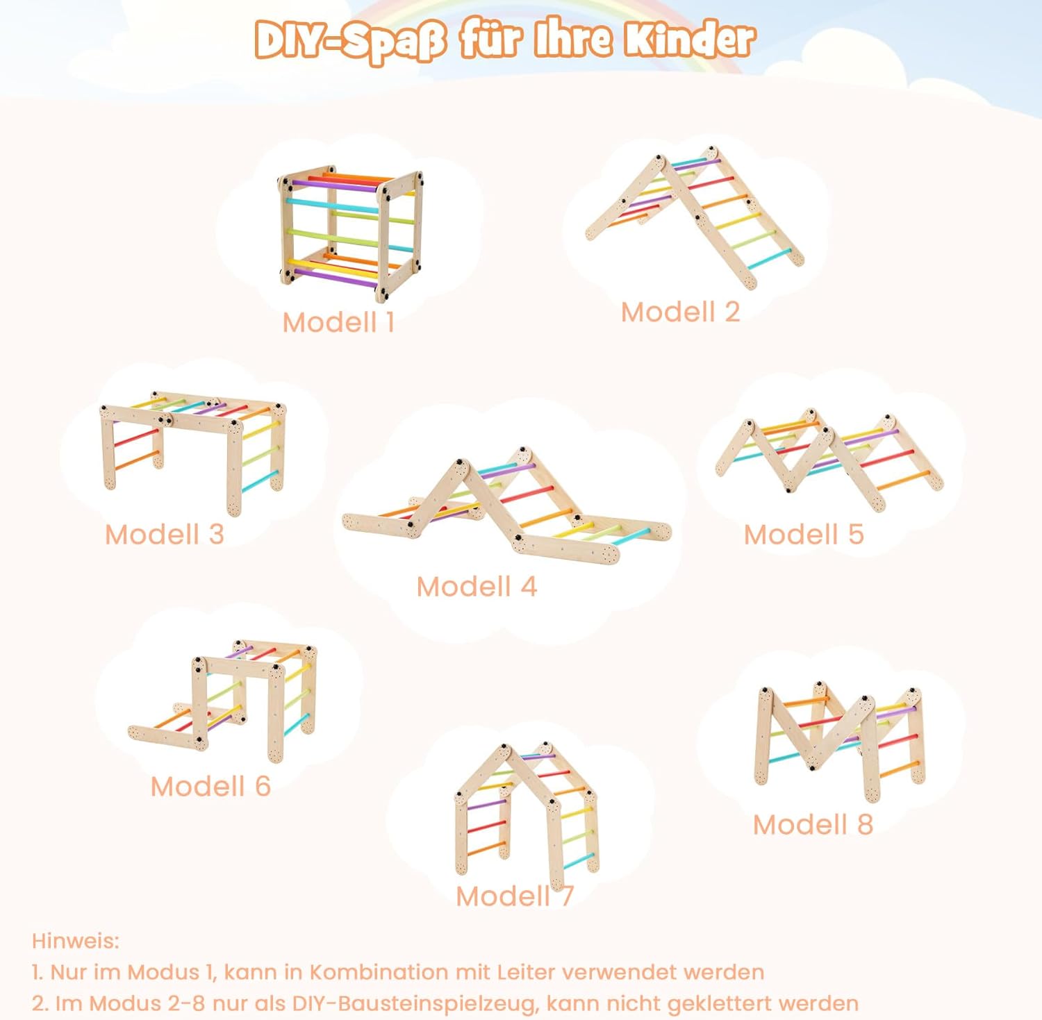 Costway Telaio da Arrampicata per Interni - immagine 4