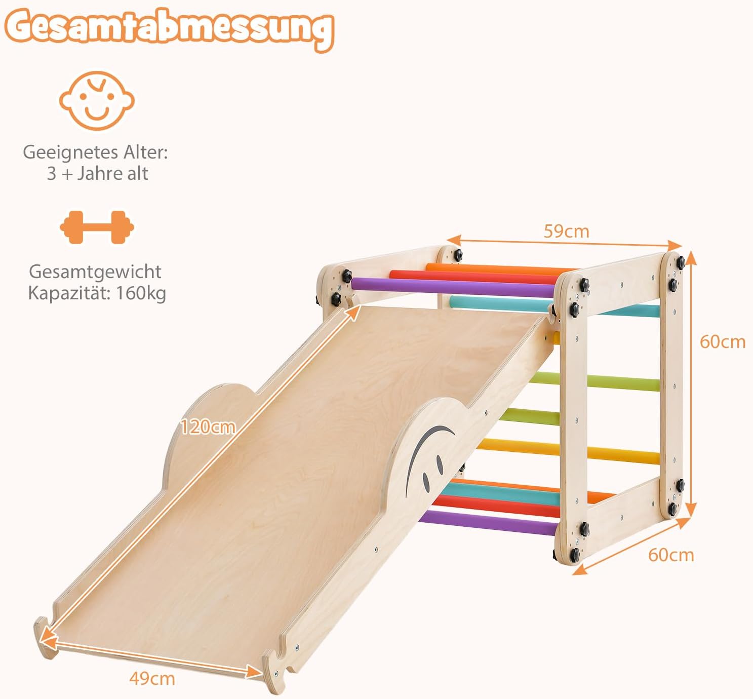 Costway Telaio da Arrampicata per Interni - immagine 6