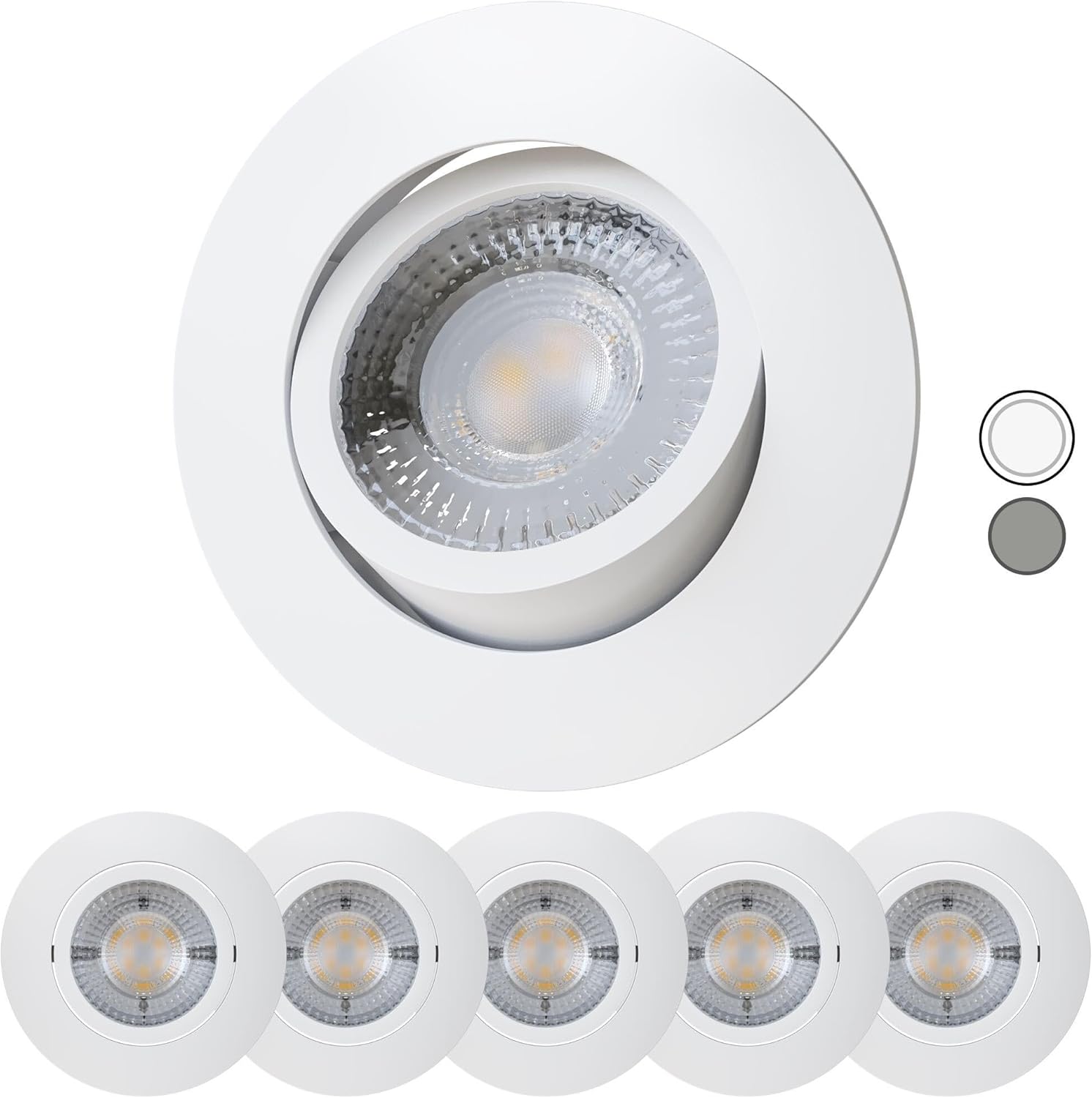 Scandinavian home - Set 6 Faretti LED Incasso 4,3W - immagine 1