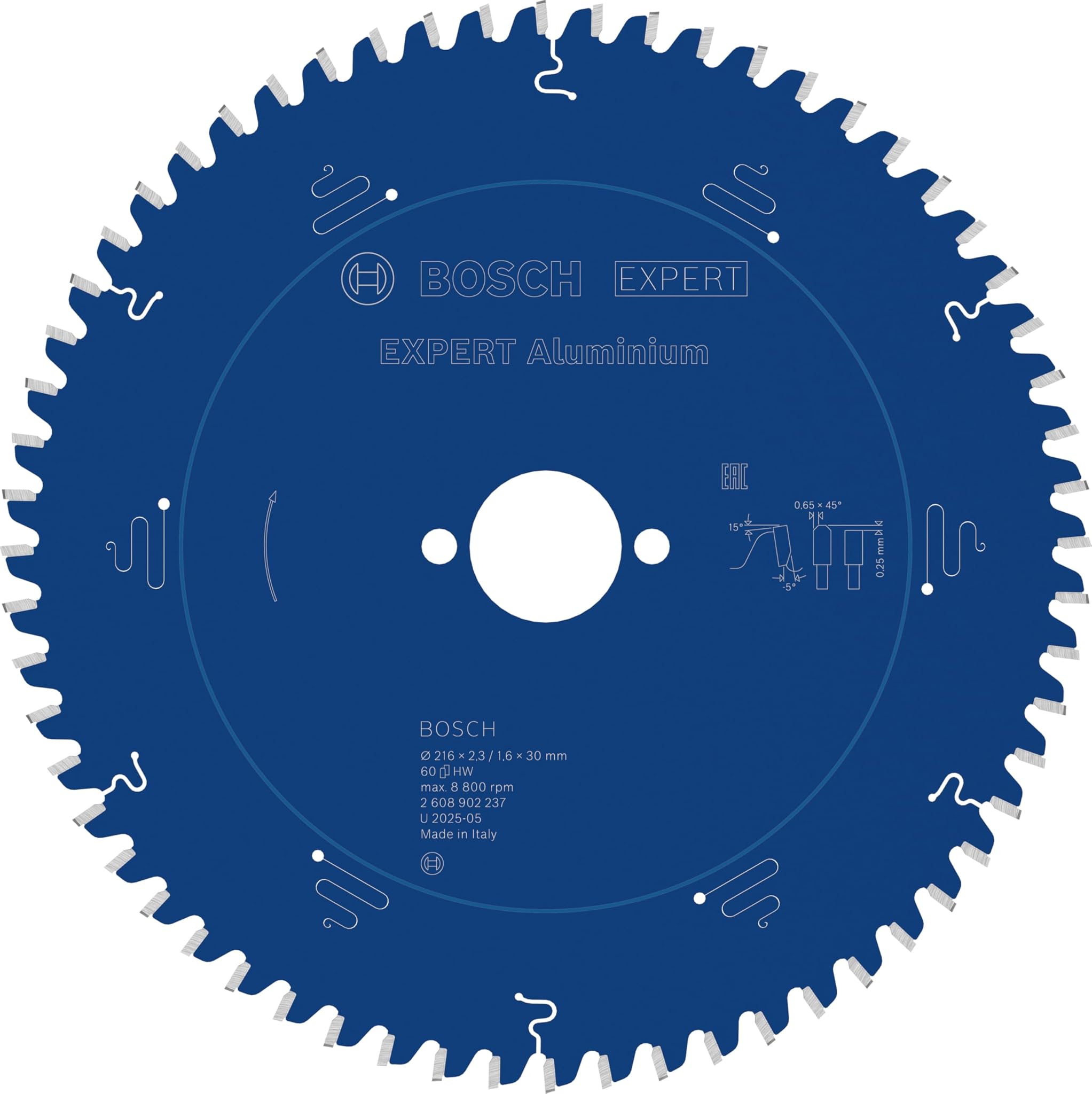 Bosch 1x Lama Sega Circolare EXPERT per Alluminio