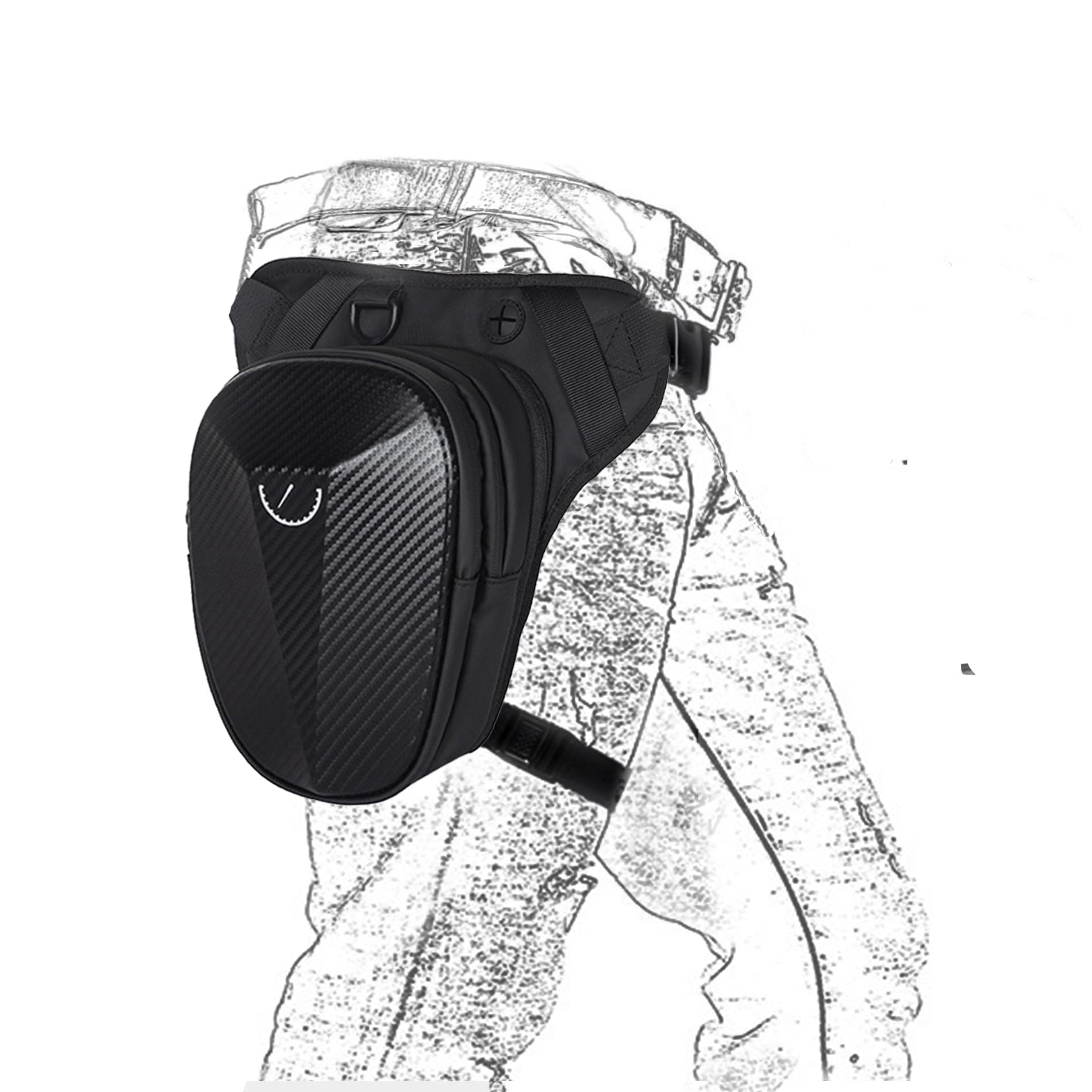 Marsupio Tattico con Guscio Duro Impermeabile