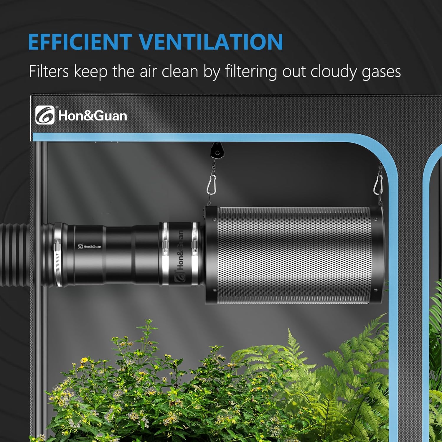 Hon&Guan Set Ventilazione 100mm 221 m³/h - immagine 2