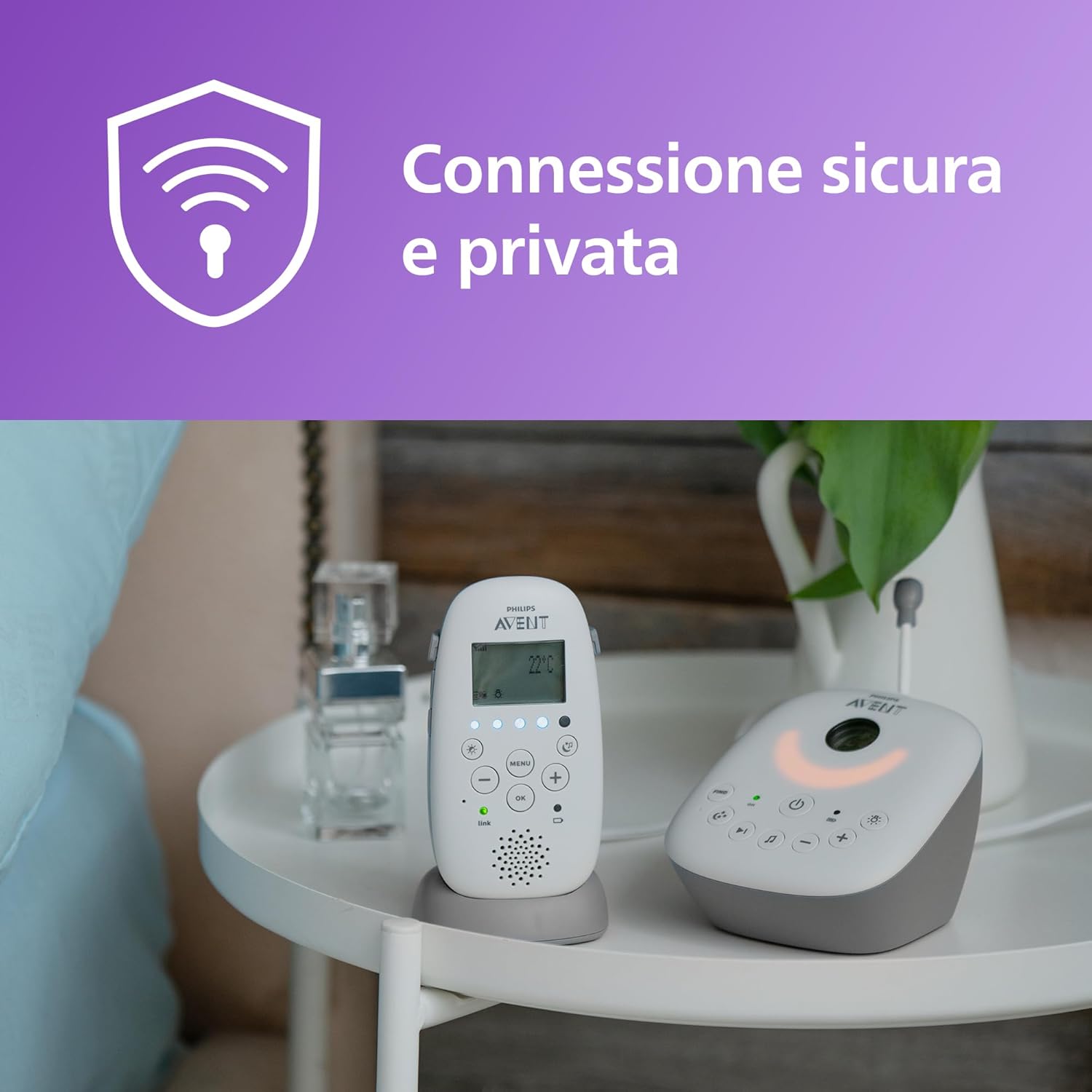 Philips Avent DECT Audio Baby Monitor SCD733/26 - immagine 2