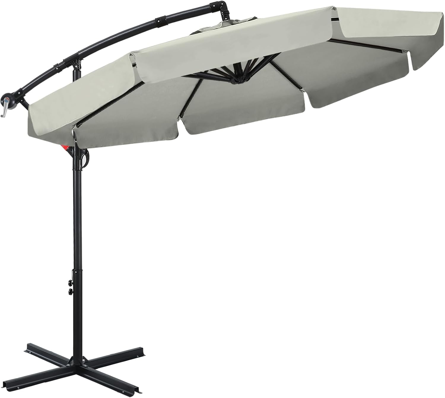 ABCCANOPY - Ombrelli a sbalzo da patio, 270cm,grigio chiaro - immagine 1