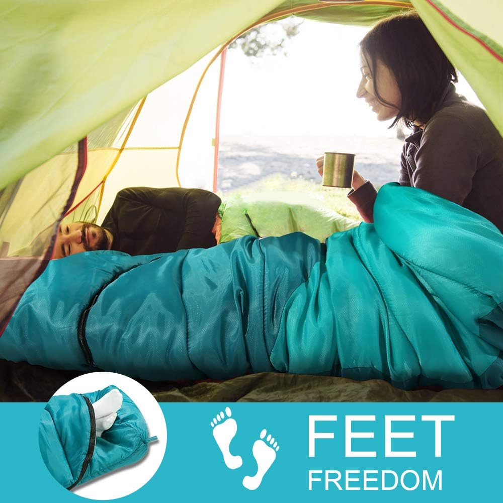 Forceatt Sacco a Pelo Mummia con Cappuccio 0℃-20℃ - immagine 6