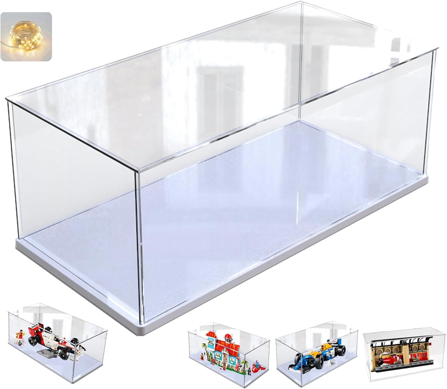 Teca Plexiglass Acrilico per Collezionismo 40x20x20cm