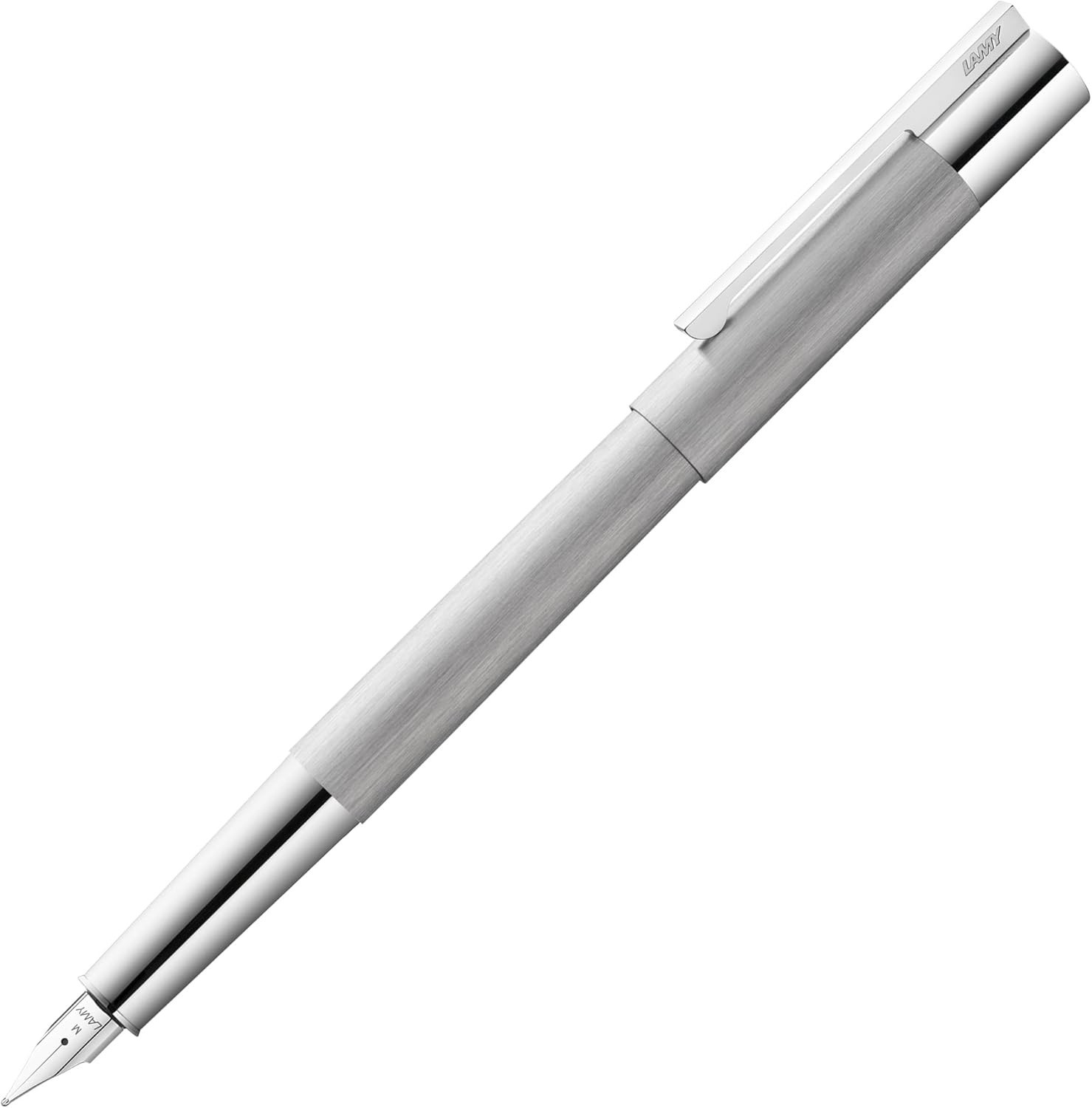 Lamy 1228069 scala brushed 051 - Penna stilografica, pennino M, argento - immagine 1
