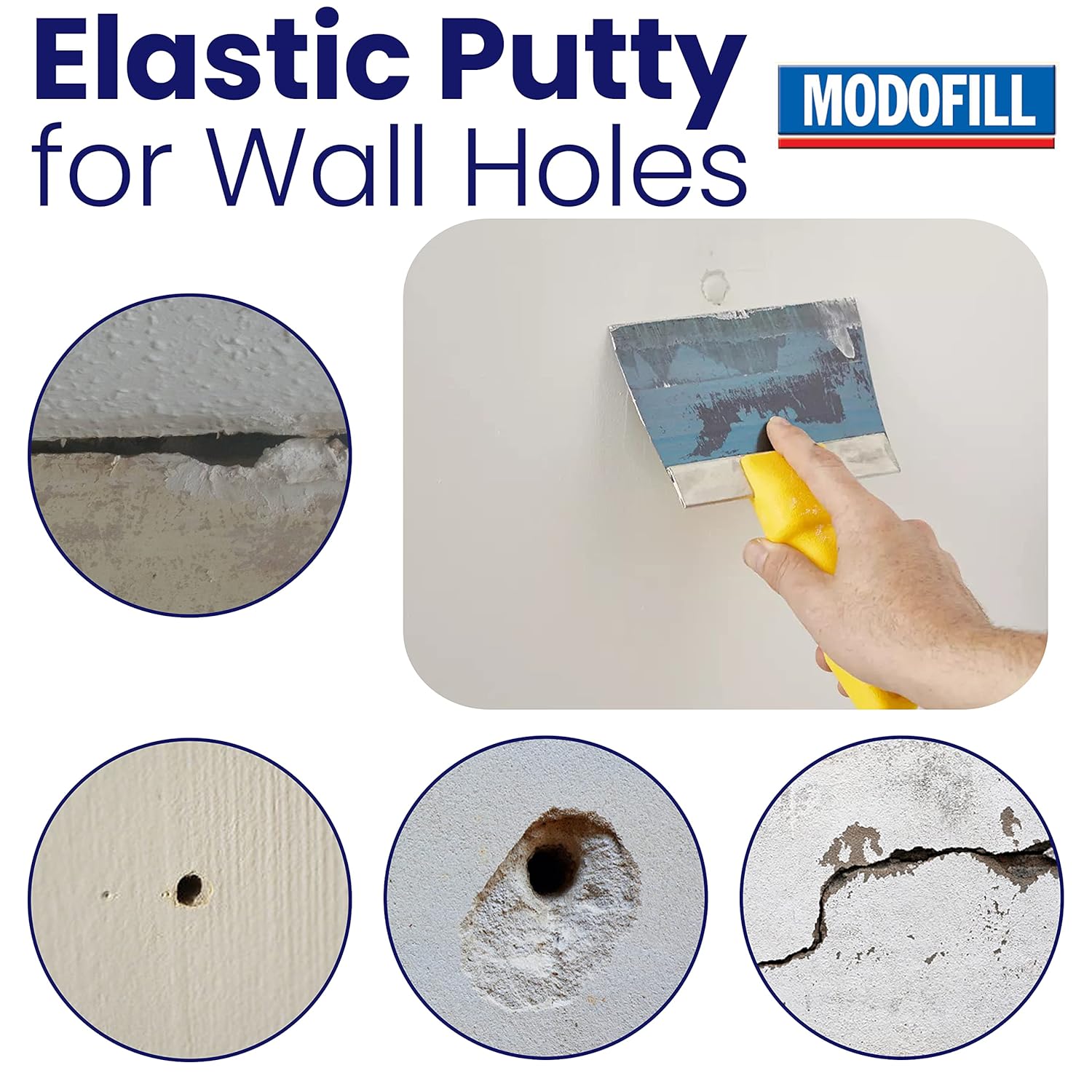 MODOFILL Alti Spessori - Stucco Muro Bianco 1 Kg - immagine 2