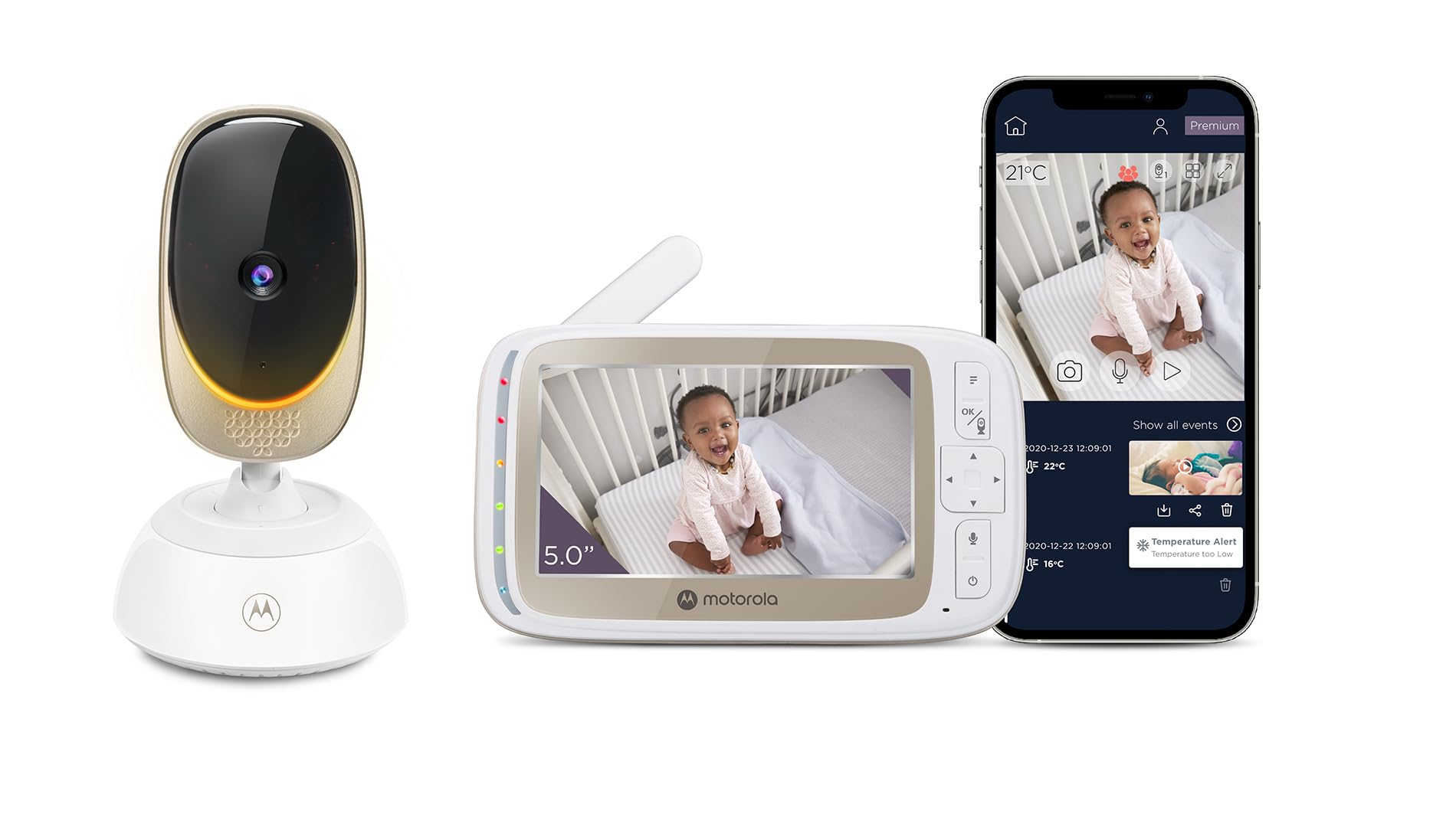 Motorola Nursery Baby Monitor VM85 Connect - Videocamera Wifi