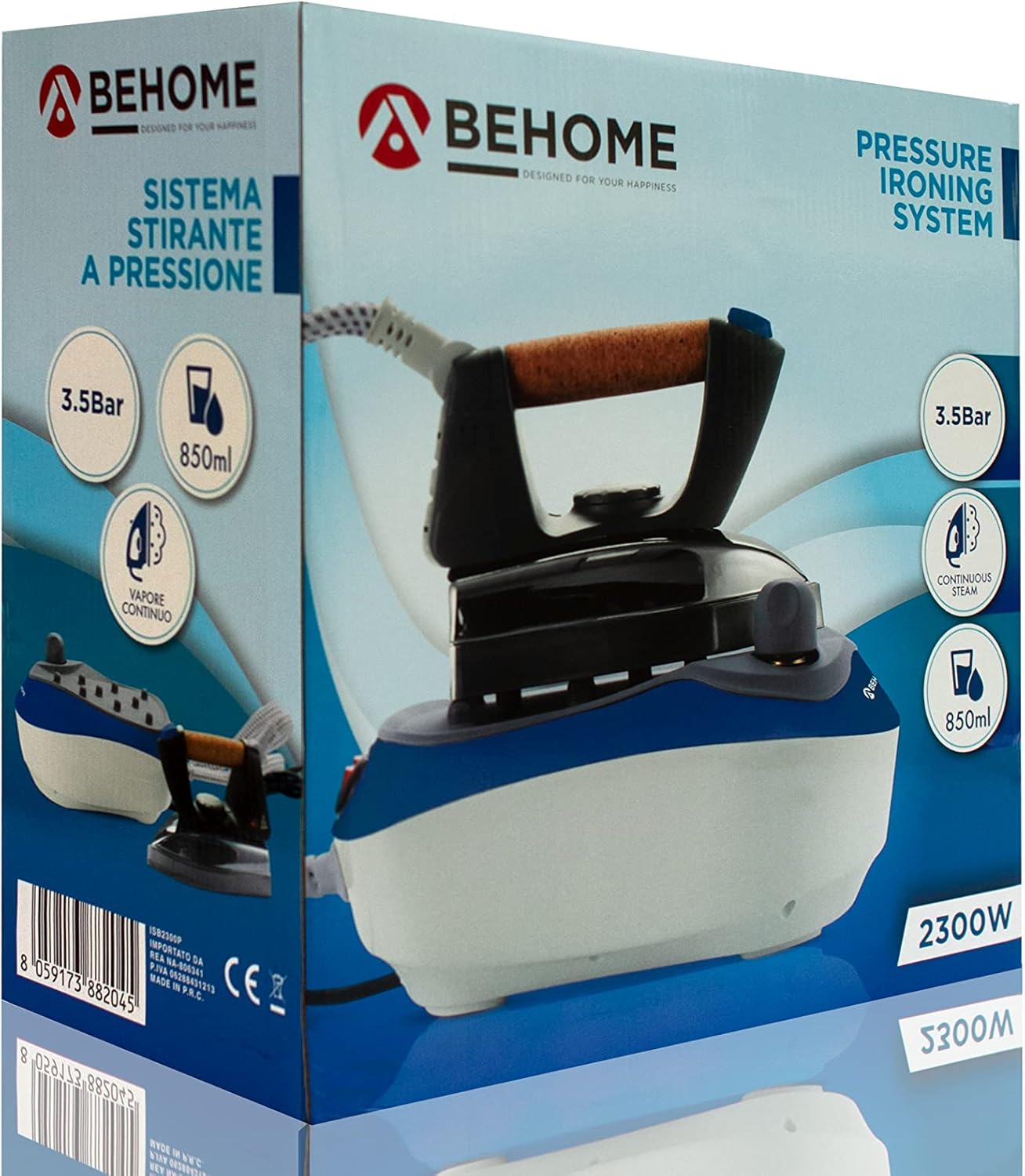 Ferro da Stiro con Caldaia a Pressione 2300W, Blue - immagine 5