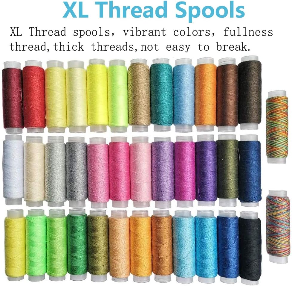 Set da Cucito con 206 Accessori e Valigetta in PU - immagine 4