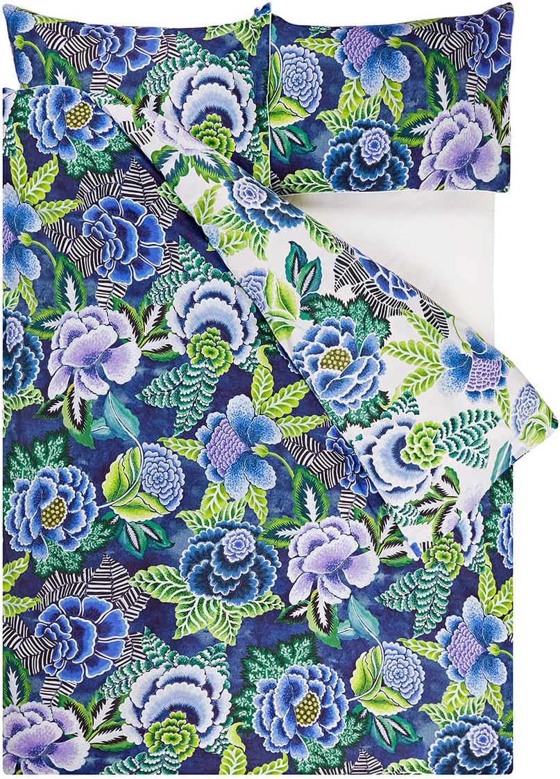 Copripiumino, rosa di Damasco Indaco, 260 x 240 cm, Designers Guild - immagine 2